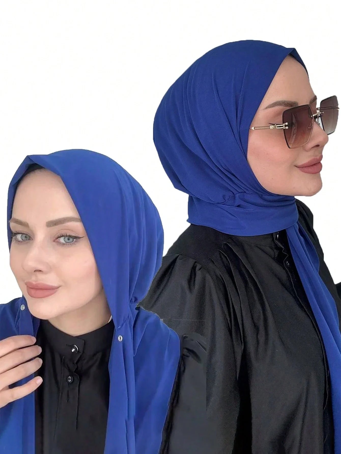 Instant Button Fastened Hijab