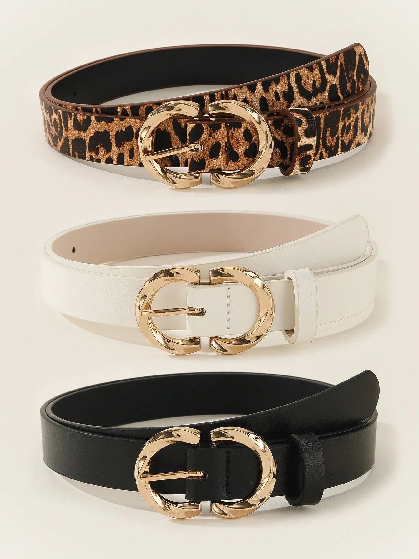 Women's Double-Layer Buckle Belts
