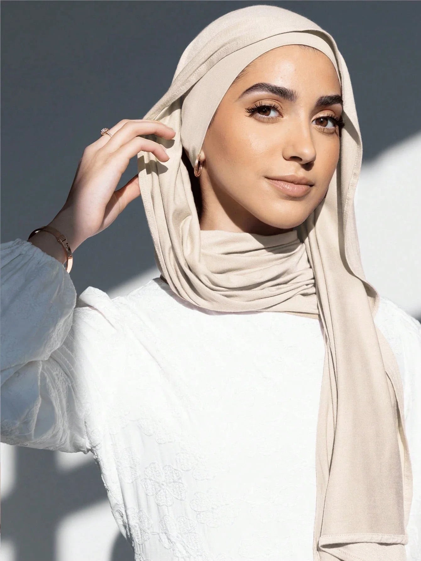 2PCS Jersey Hijab Undercap Set