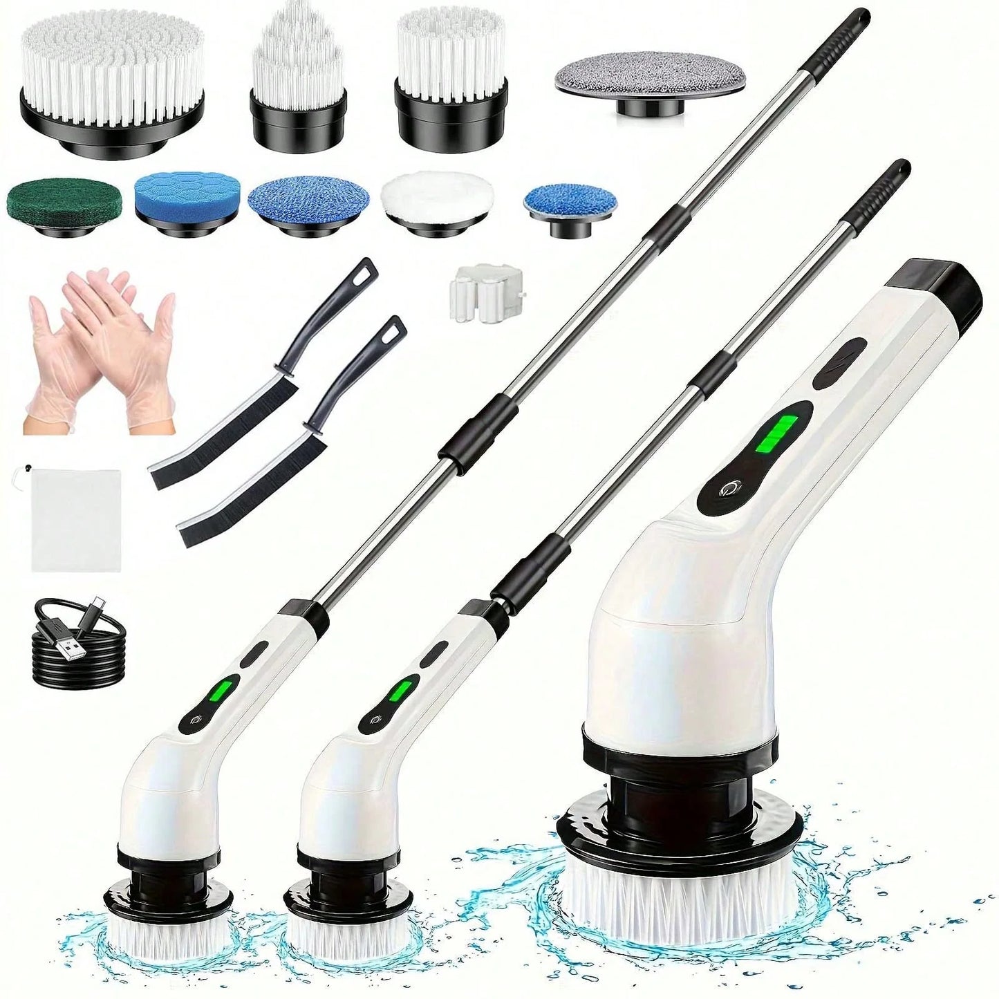 13-in-1 Electric Rotary Scrubber