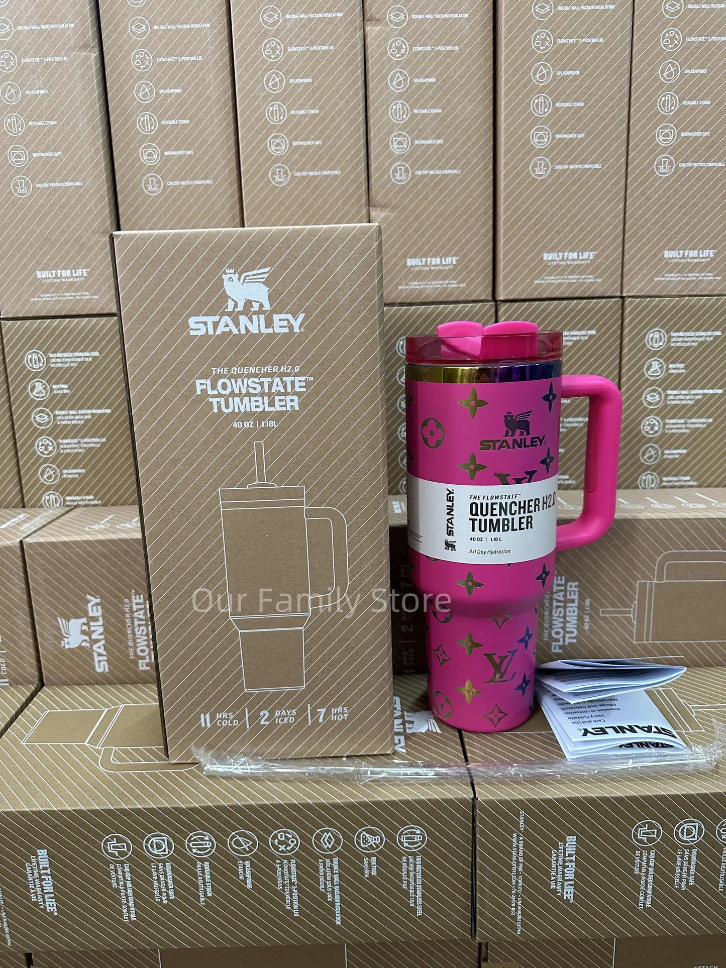 Stanley Quencher Tumbler Co-signed Rose
