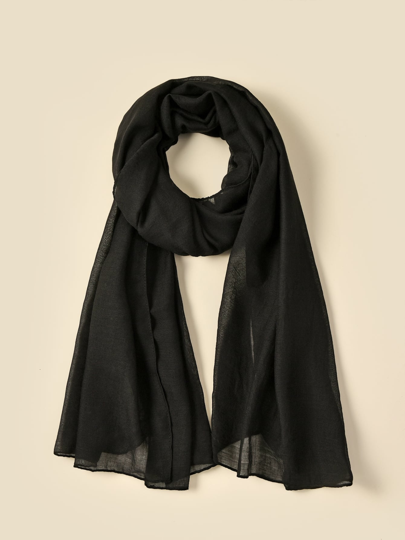 Solid Color Arabic Shawl Scarf