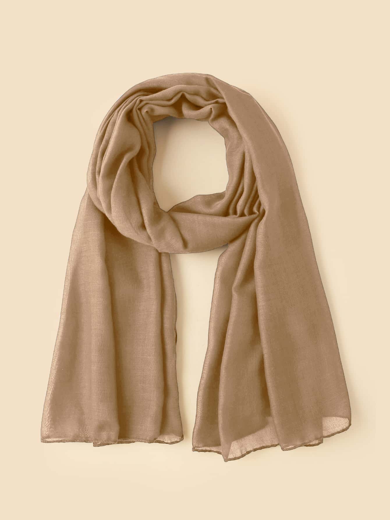 Solid Color Arabic Shawl Scarf