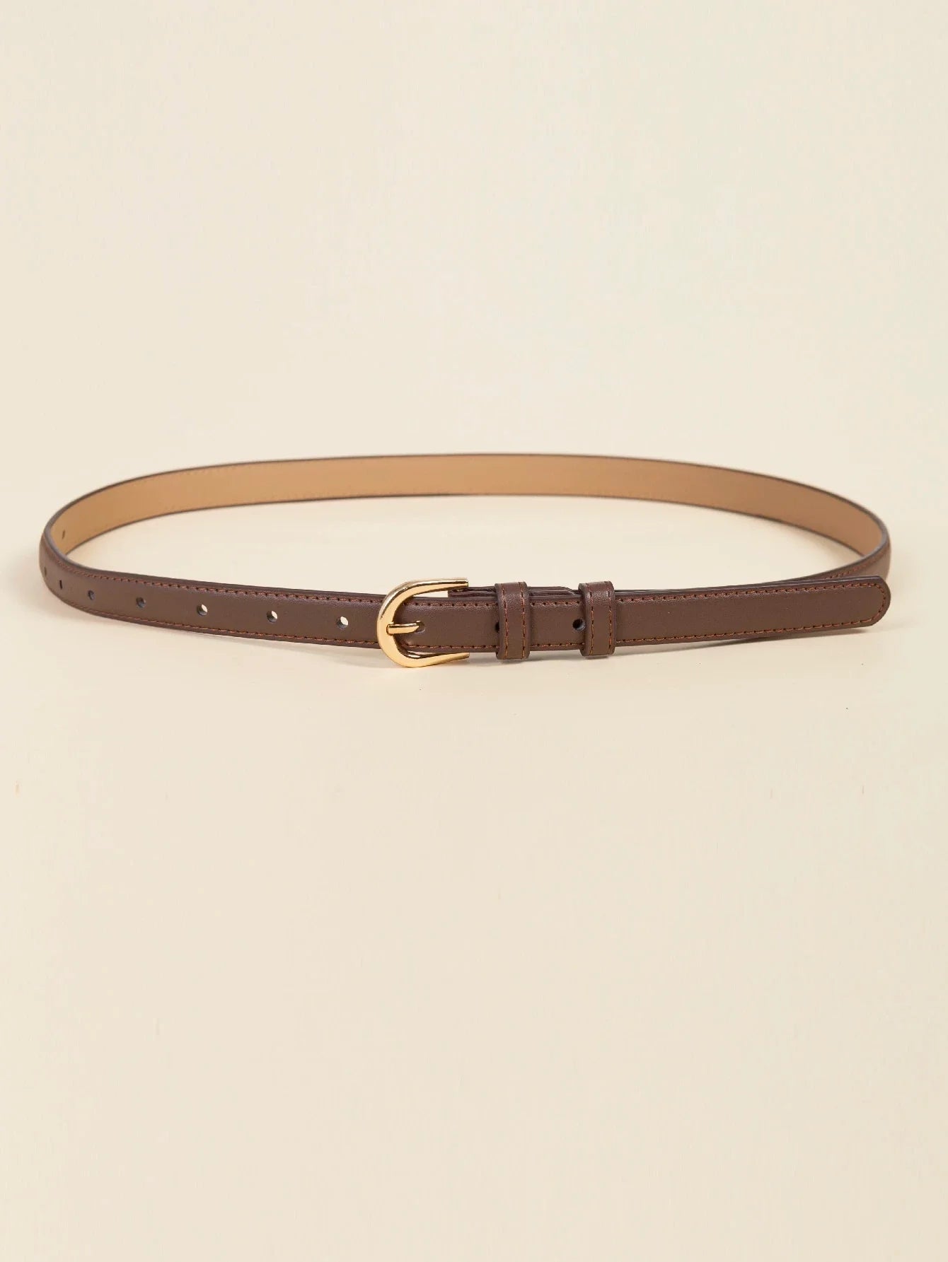 Metal Buckle Belt With Punch