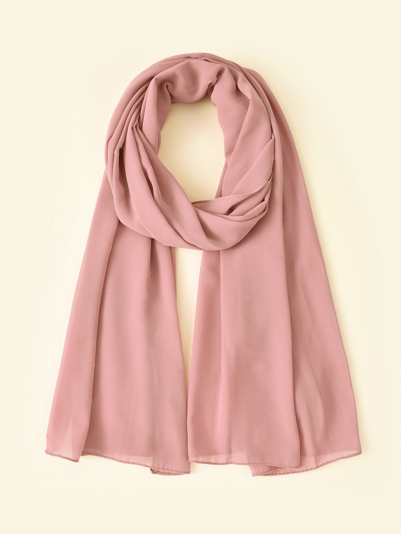 Plain Chiffon Pearl Hijab Scarf