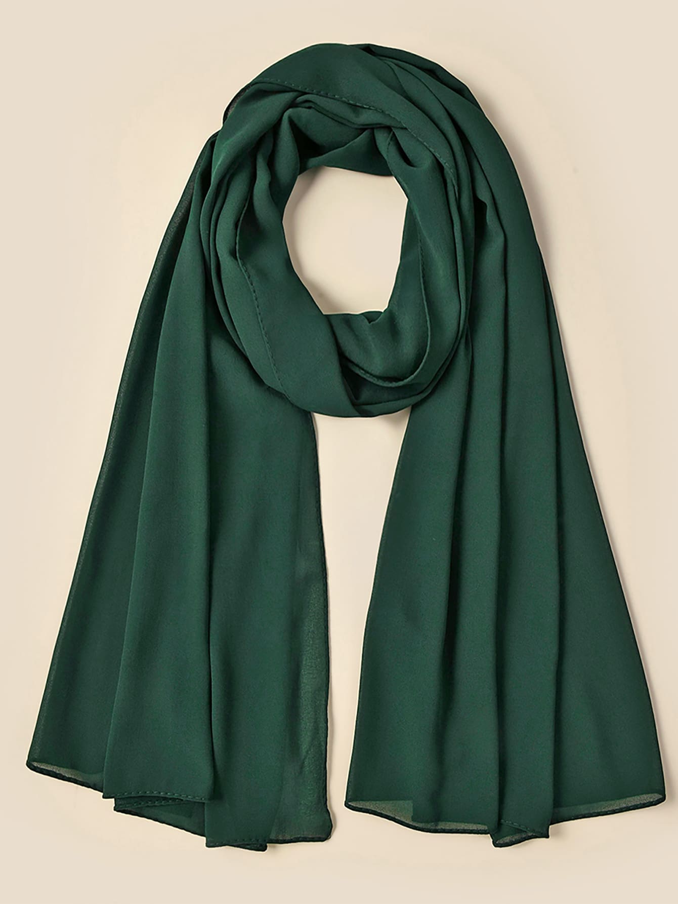 Faux Pearl Chiffon Hijab Scarf