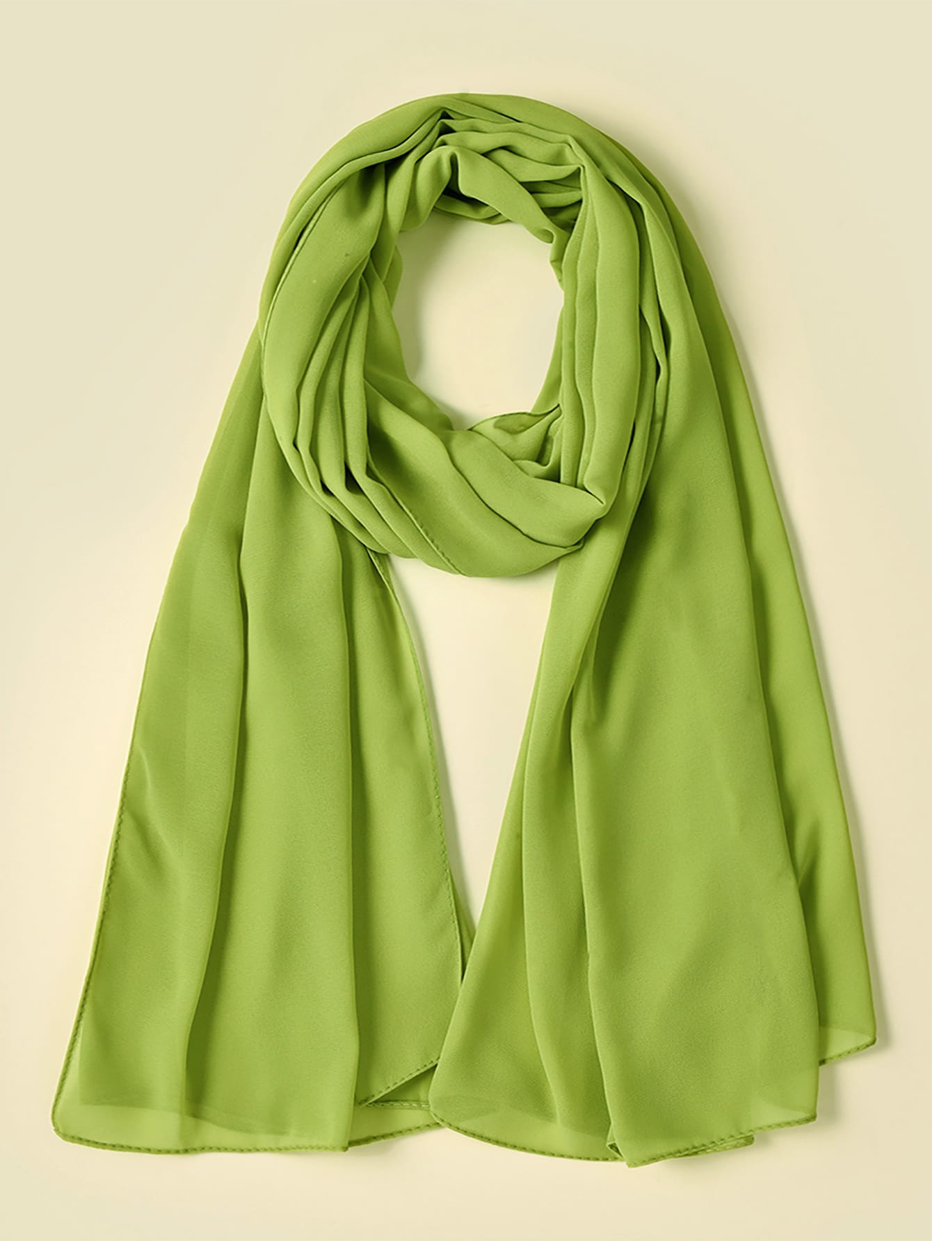 Plain Chiffon Pearl Hijab Scarf