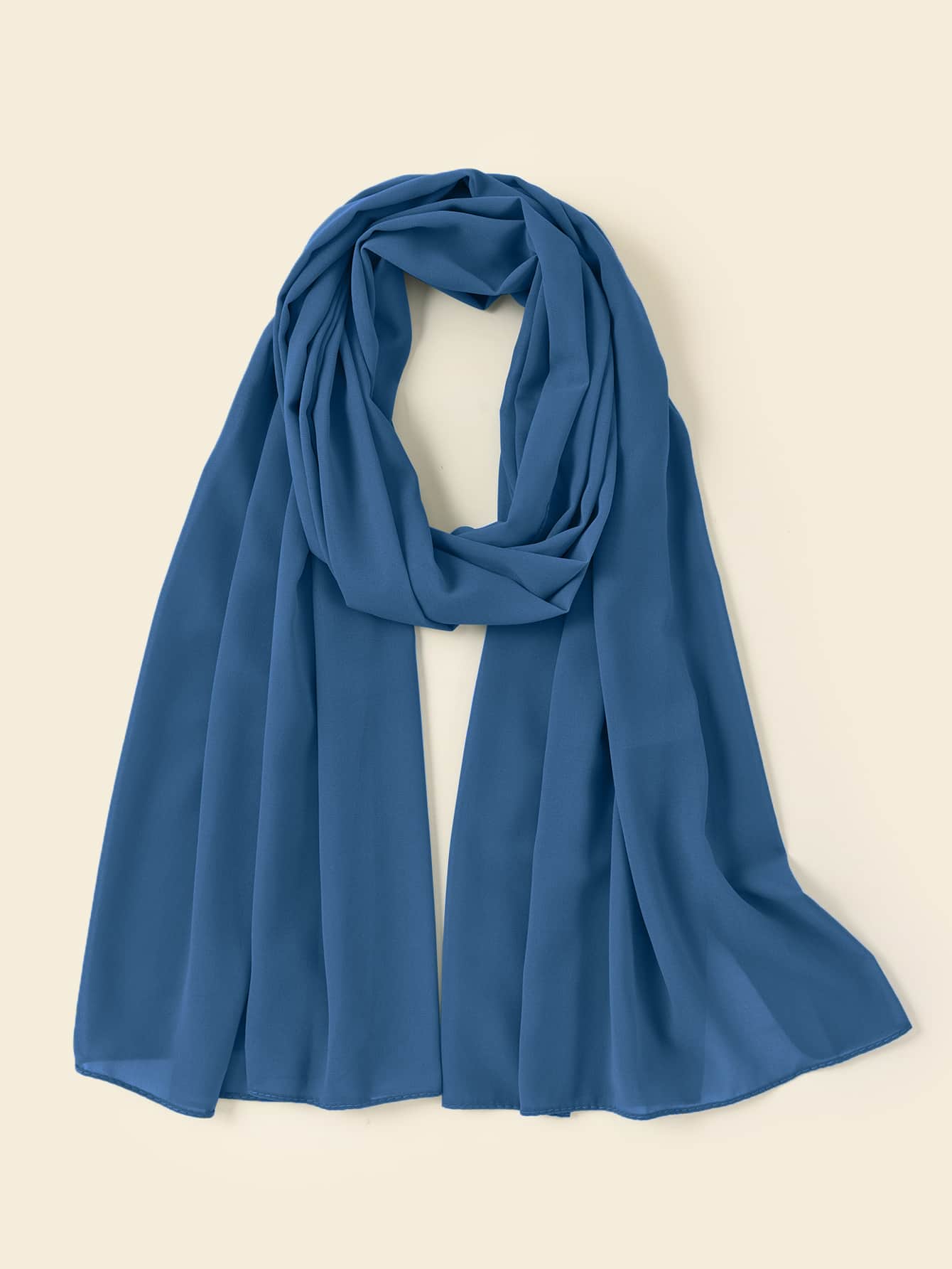 Plain Chiffon Pearl Hijab Scarf