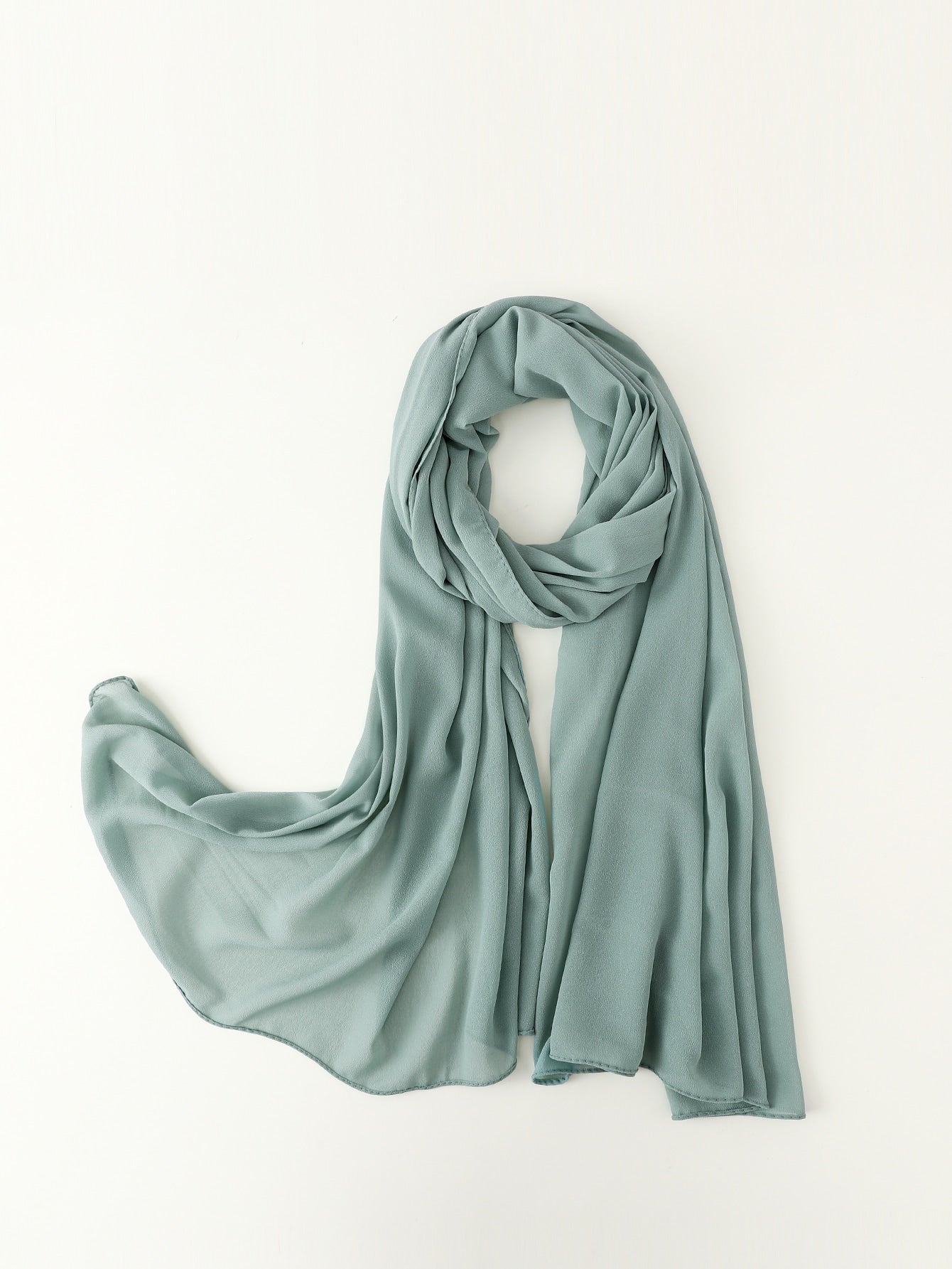 Faux Pearl Chiffon Hijab Scarf