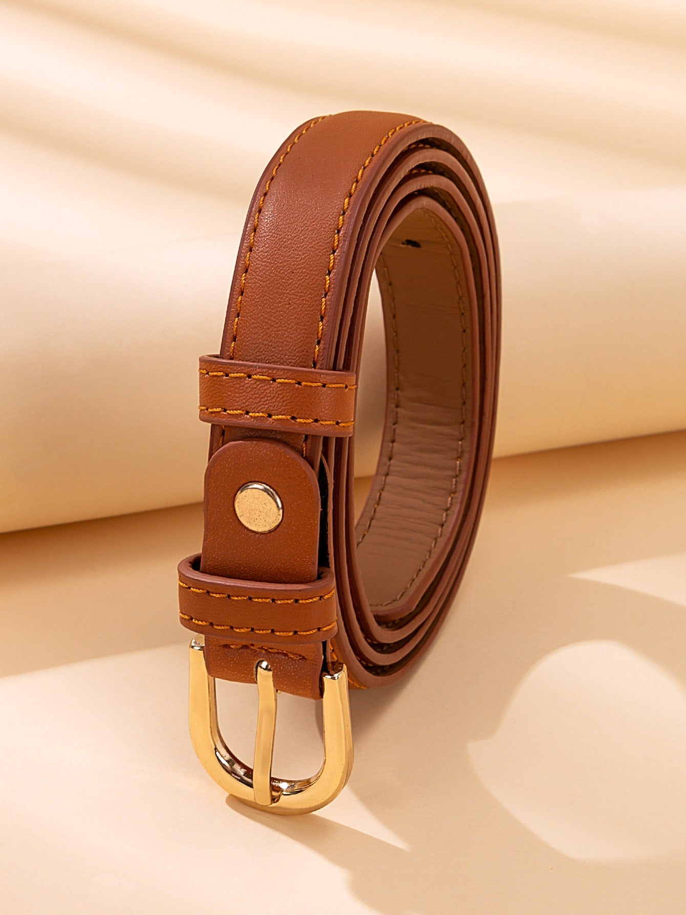 Metal Buckle Belt With Punch