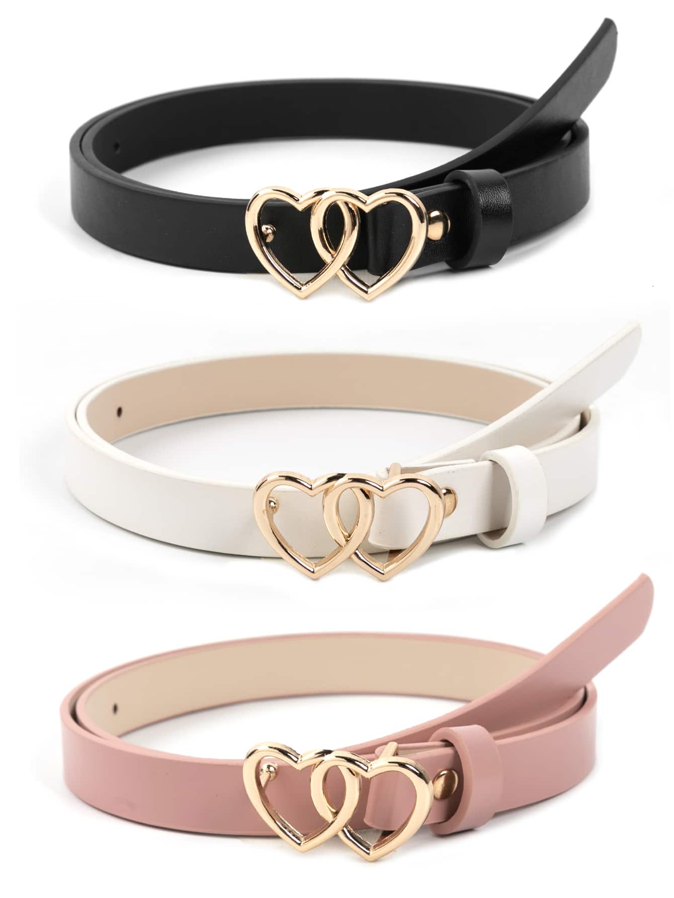 Women's Gold Heart Waist Belts
