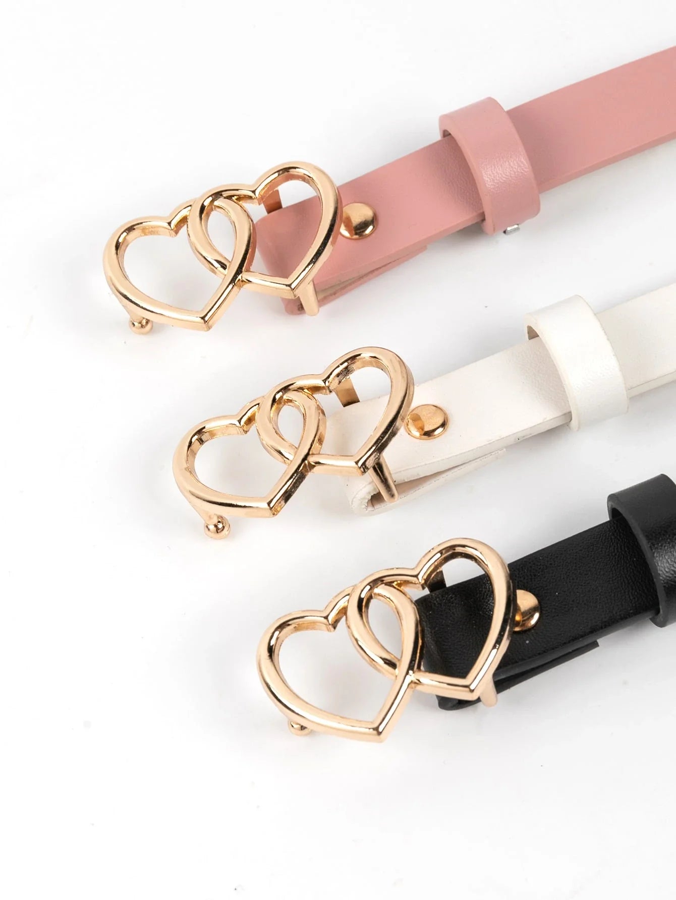 Women's Gold Heart Waist Belts