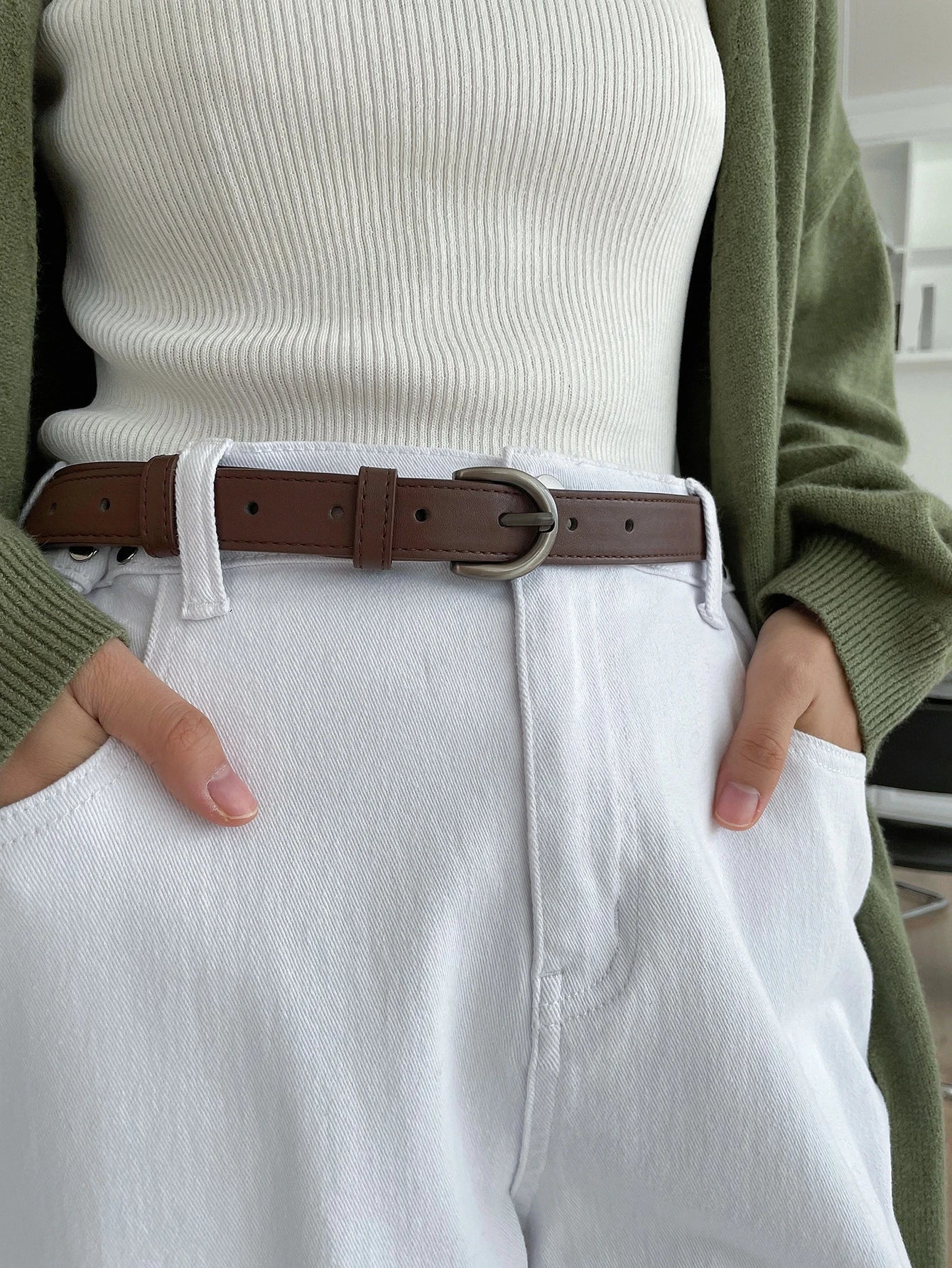 DAZY Minimalist Solid Belt
