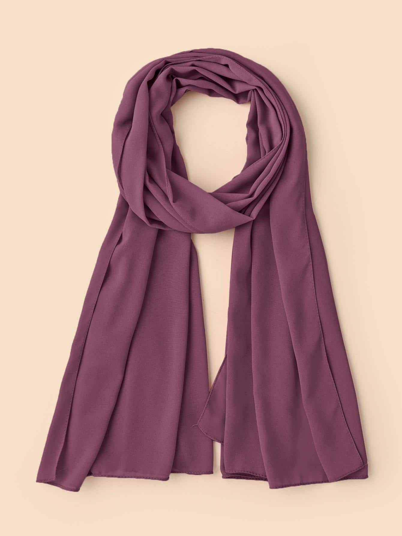 Faux Pearl Chiffon Hijab Scarf