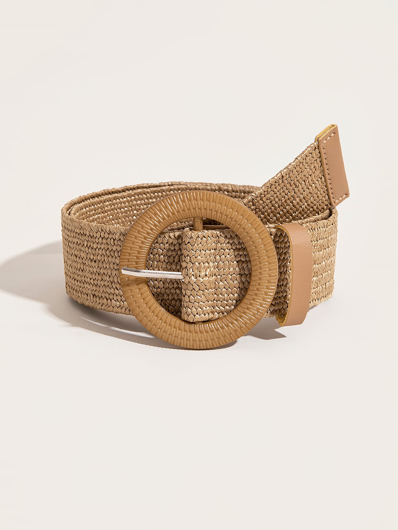 Boho Straw Belt With Buckle
