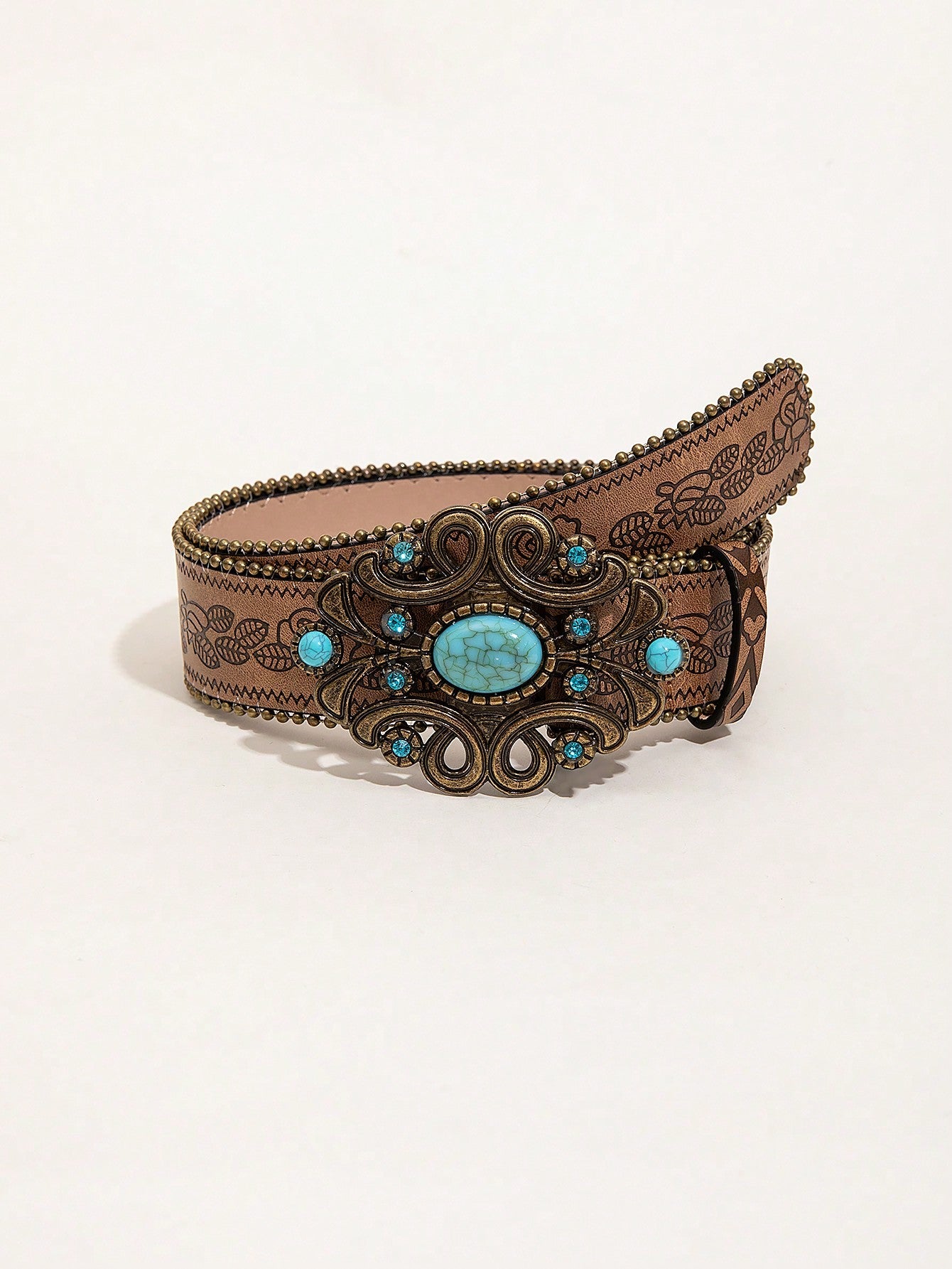 Retro Dragon Buckle Leather Belt