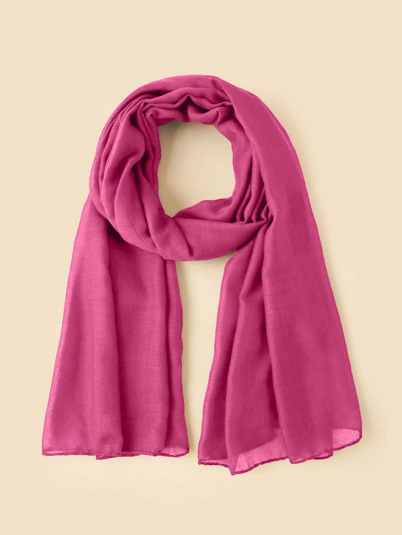 Solid Color Arabic Shawl Scarf