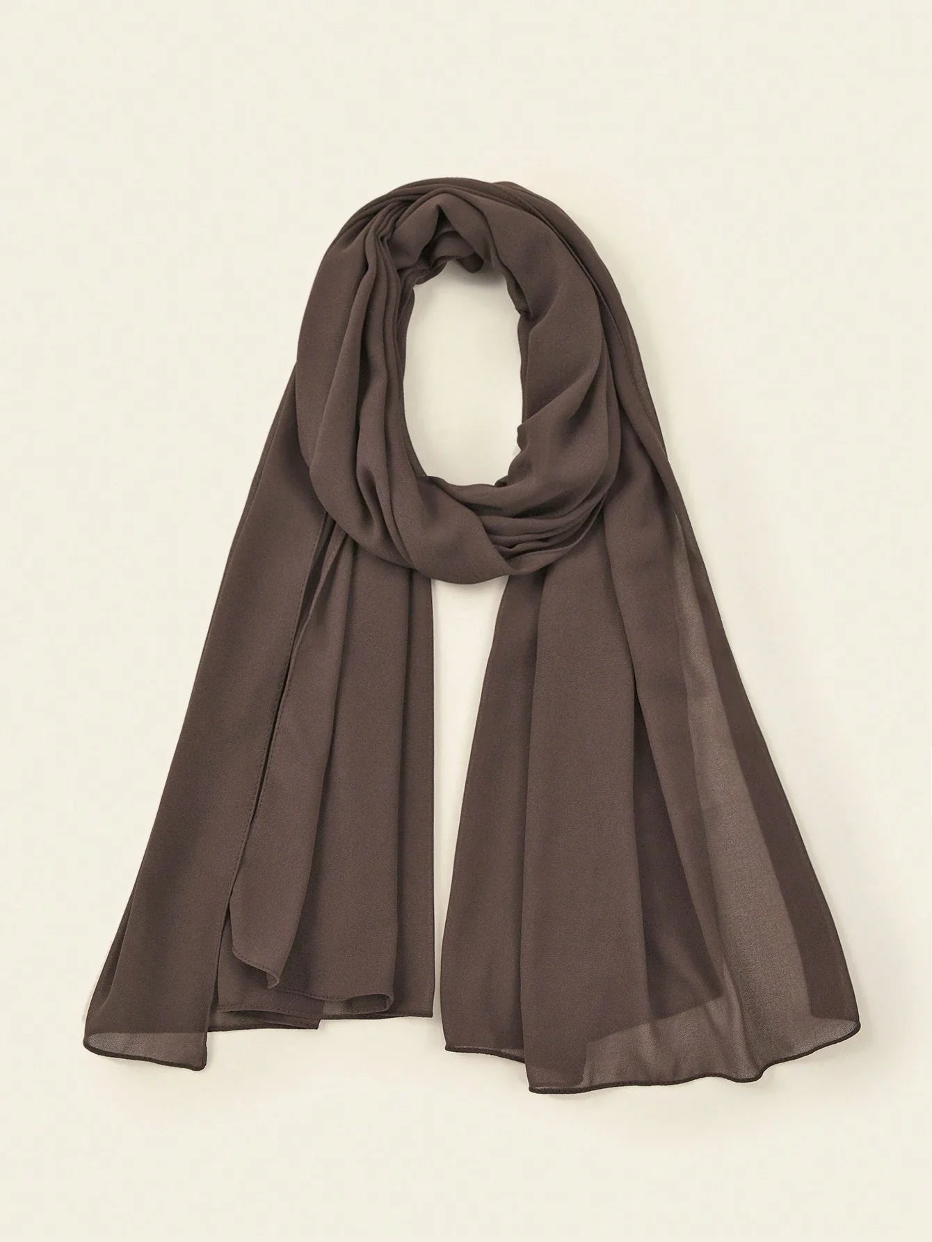 Faux Pearl Chiffon Hijab Scarf