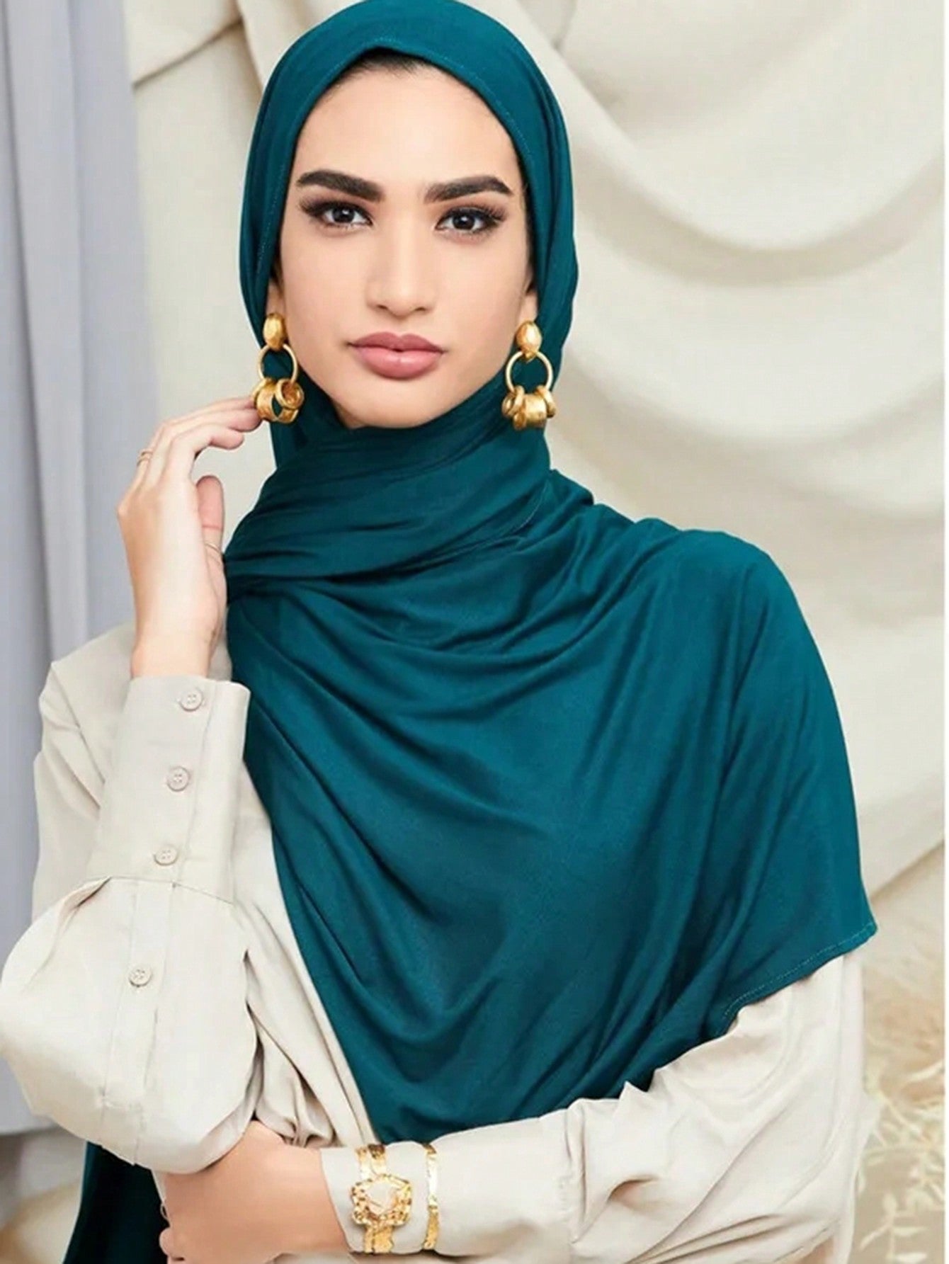 Large Elegant Women Hijab Scarf