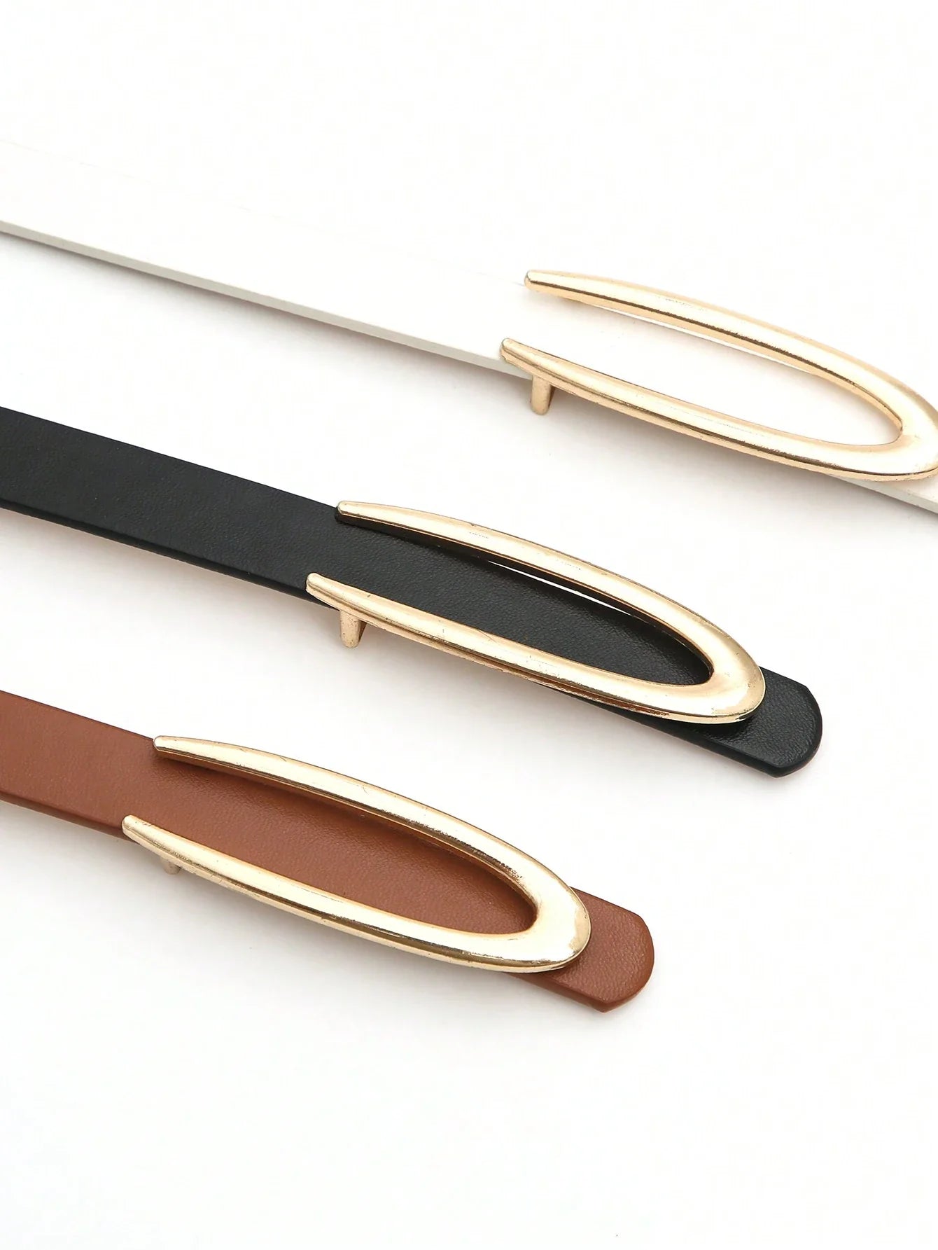 Women's Golden Buckle Belt Set
