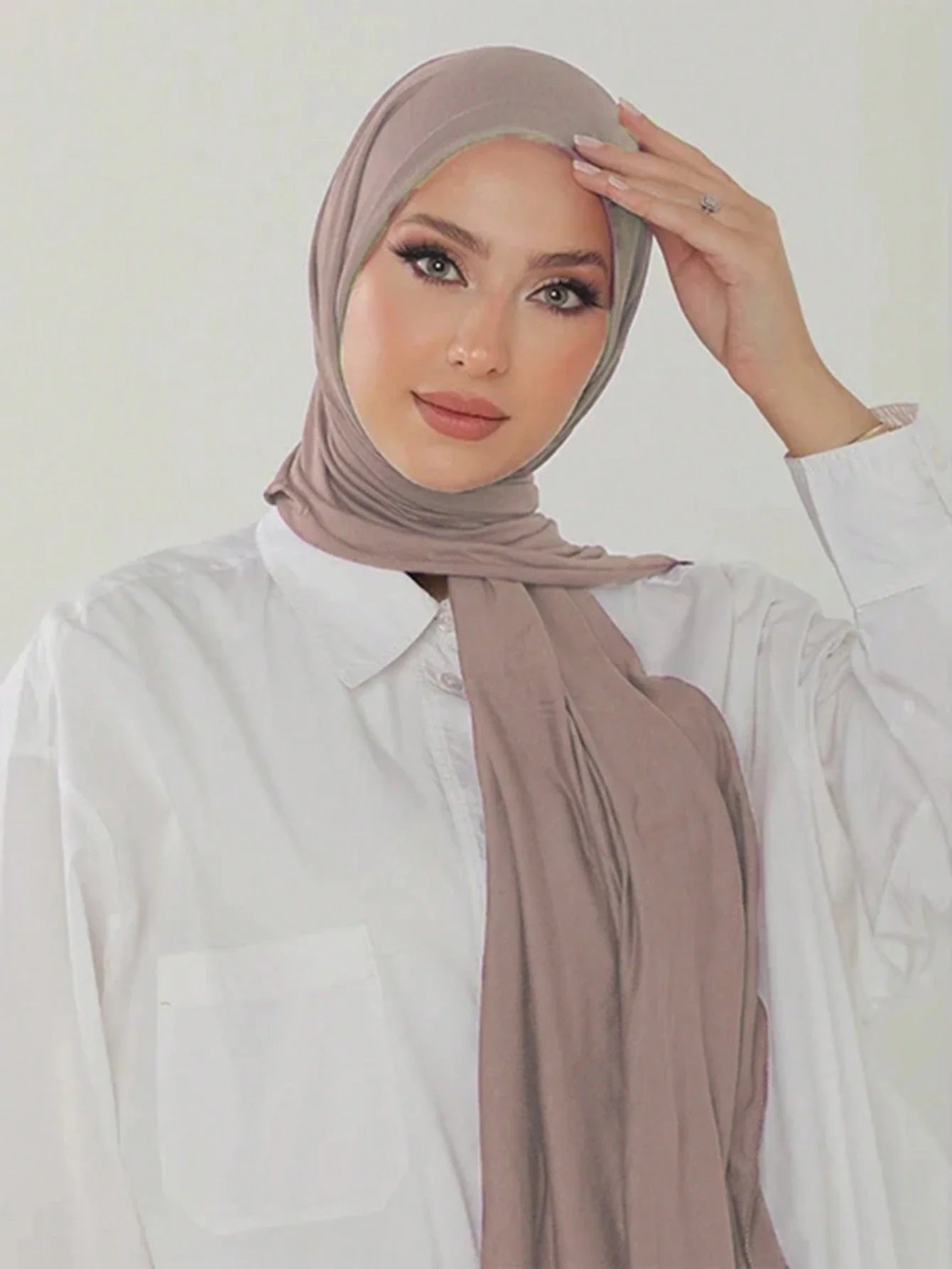Large Solid Color Hijab Scarf