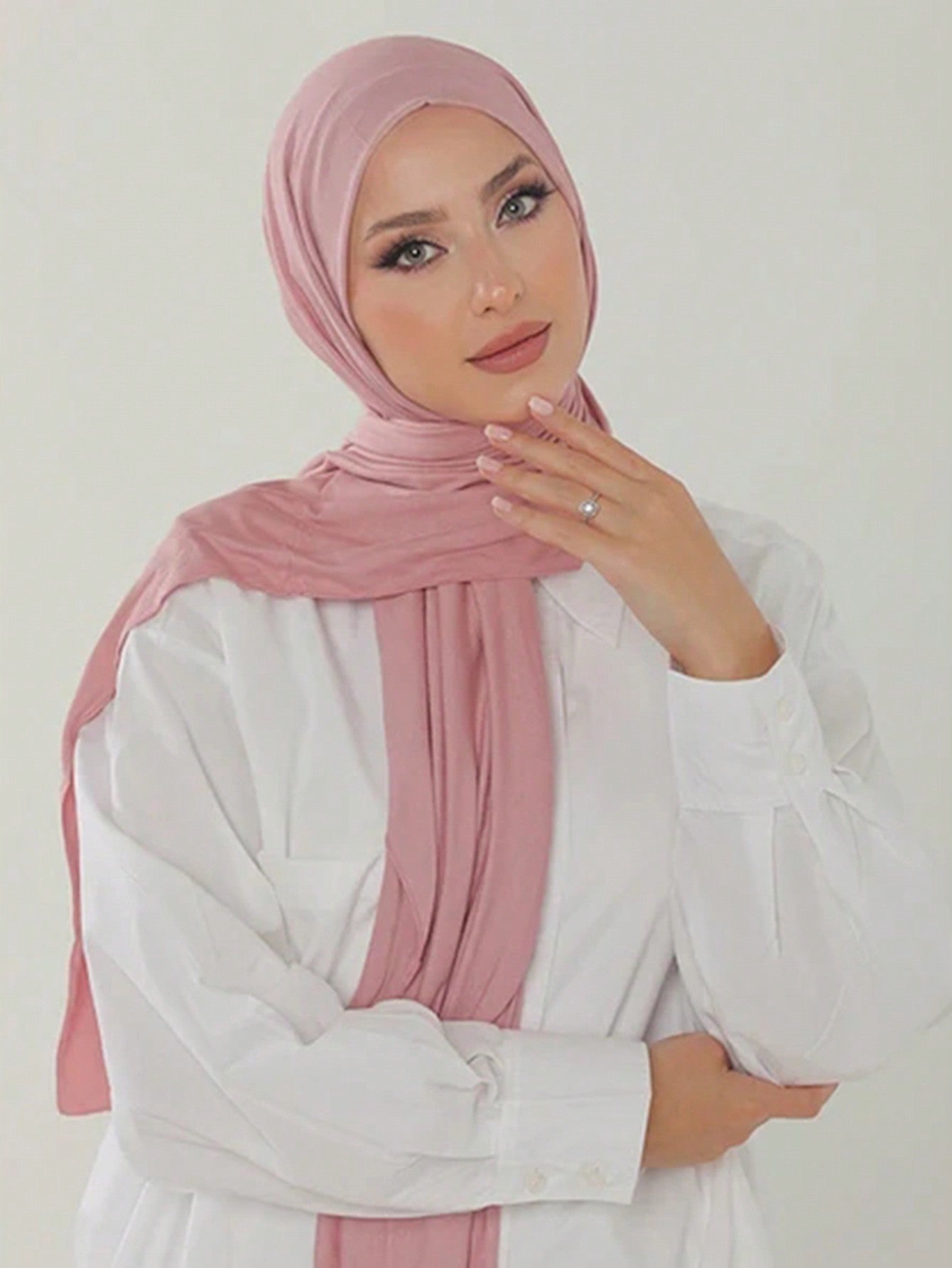 Large Solid Color Hijab Scarf