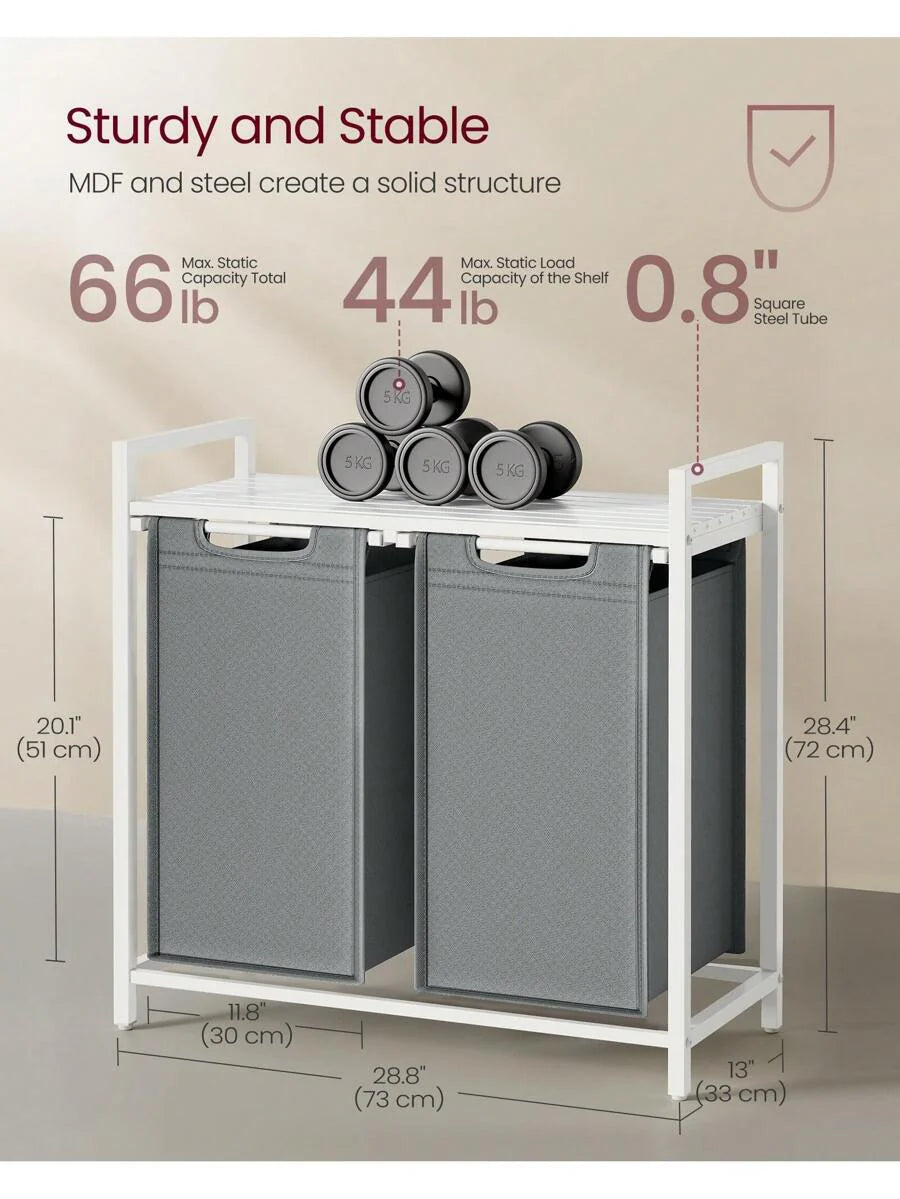 VASAGLE 2-Bag Laundry Hamper