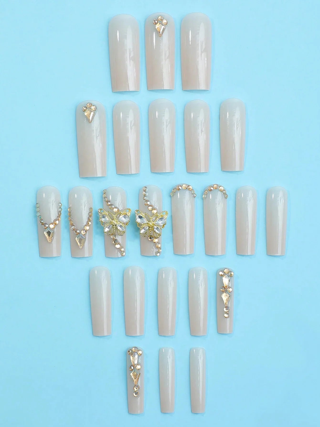 24pcs Luxury 3D Nail Stickers