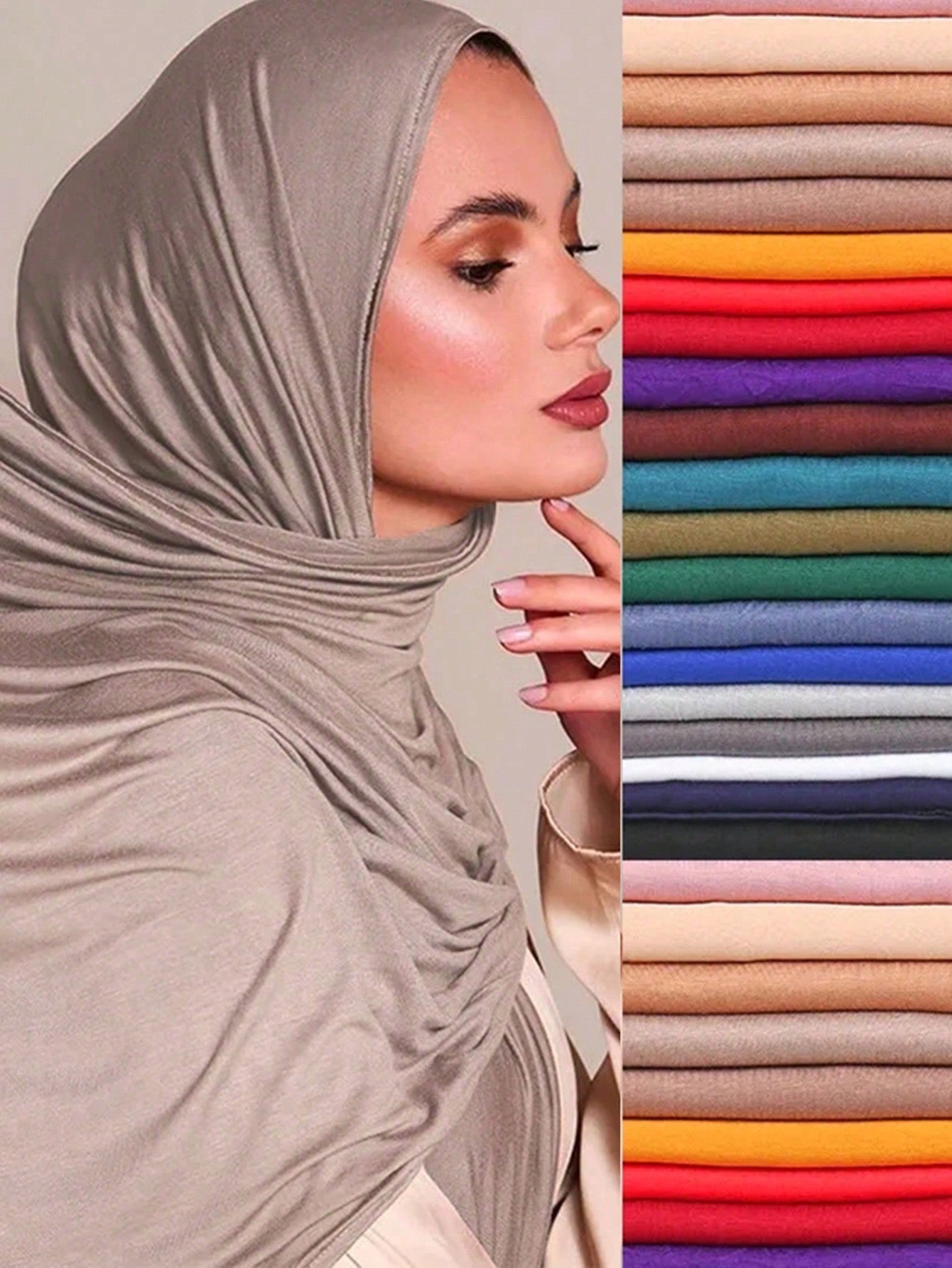 Large Elegant Women Hijab Scarf