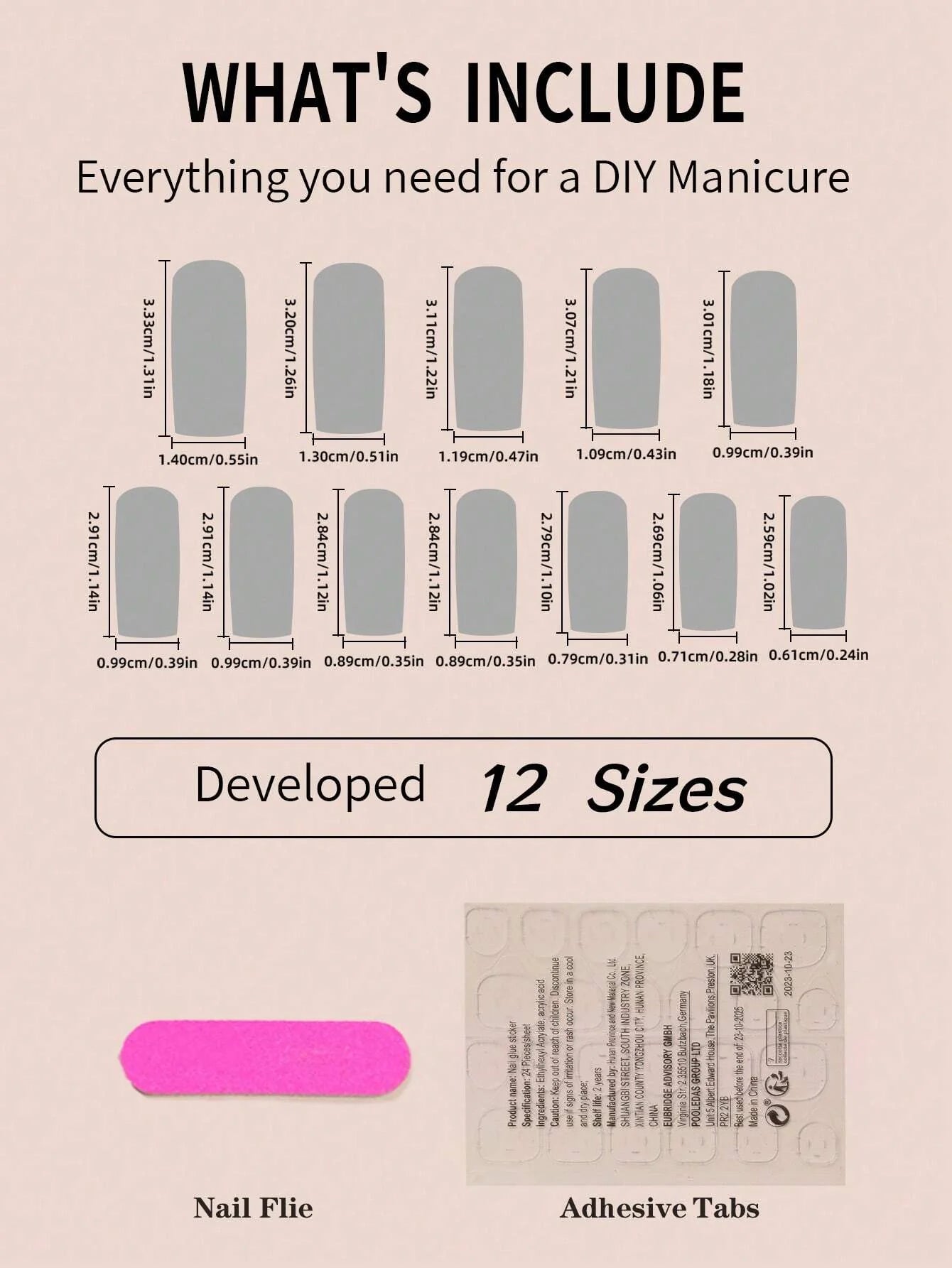 24pcs Luxury 3D Nail Stickers
