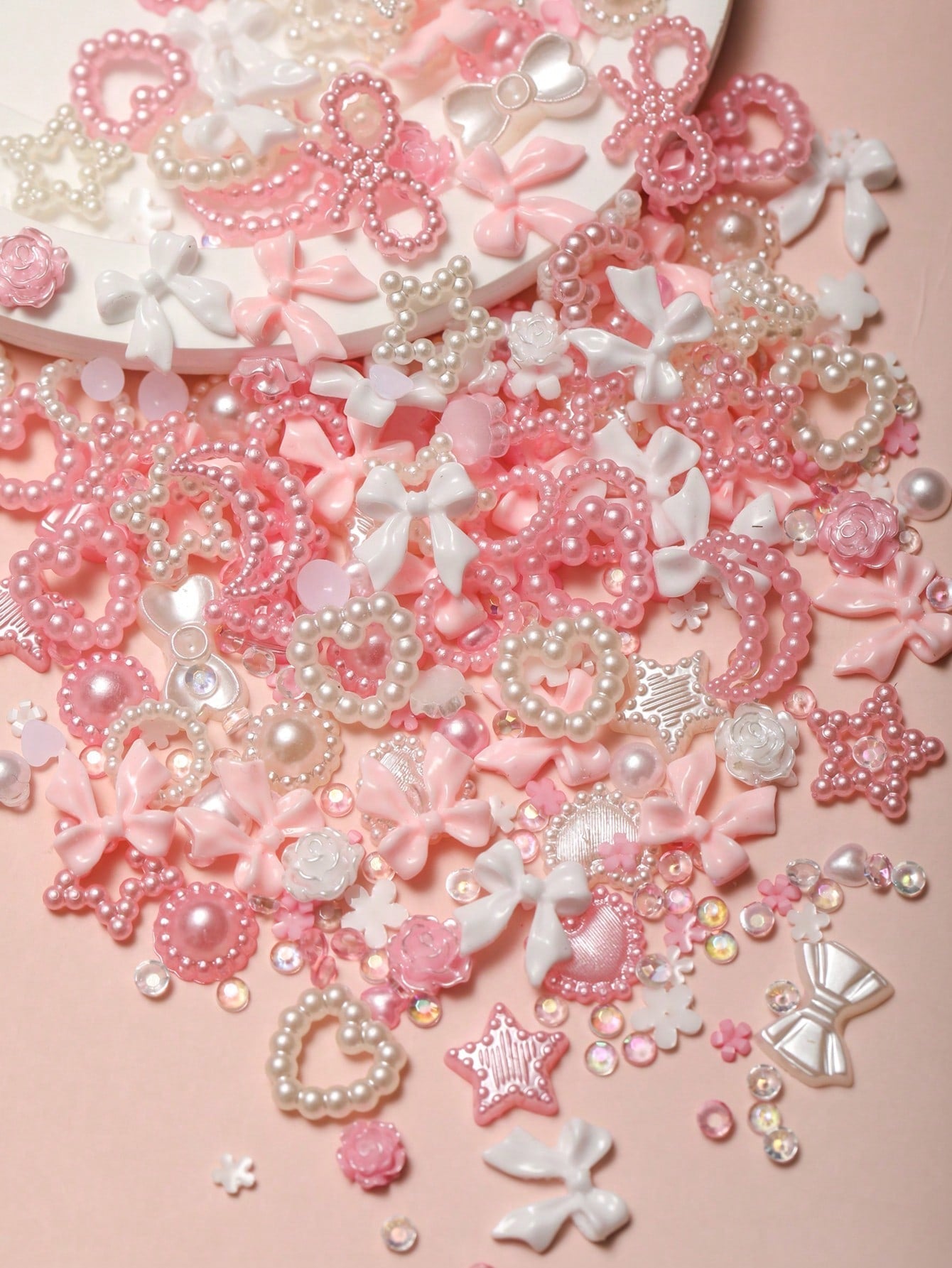 50pcs Kawaii Mixed Nail Charms