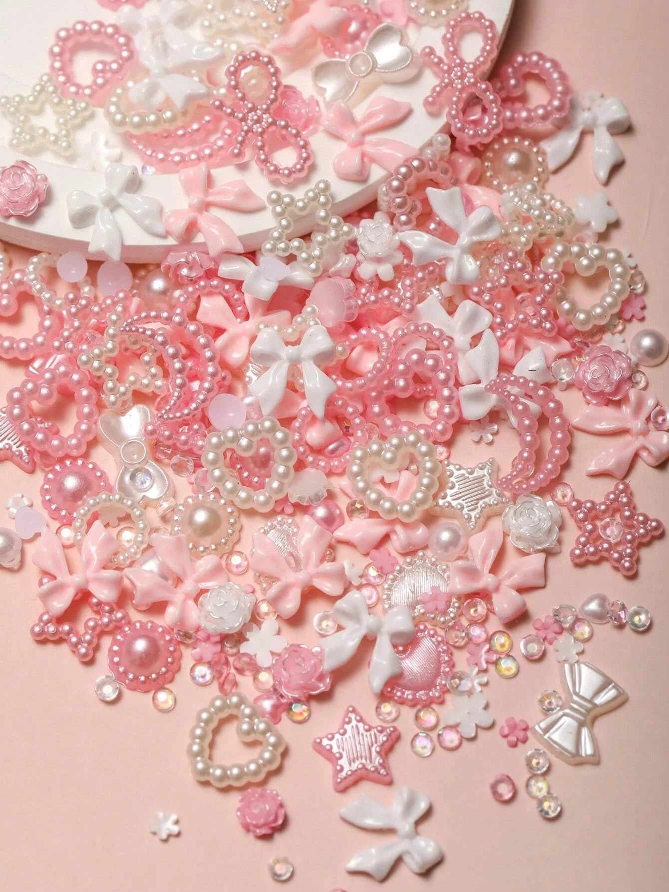 50pcs Kawaii Mixed Nail Charms