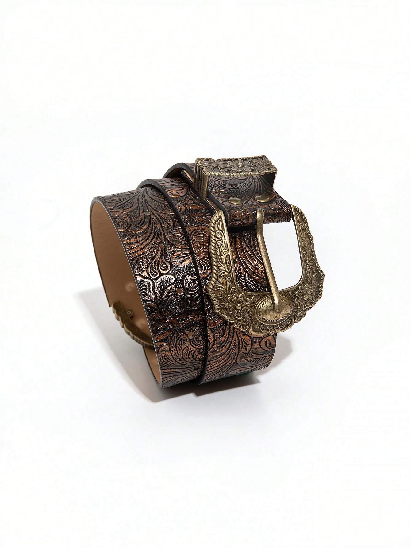Women Vintage Boho Buckle Belt