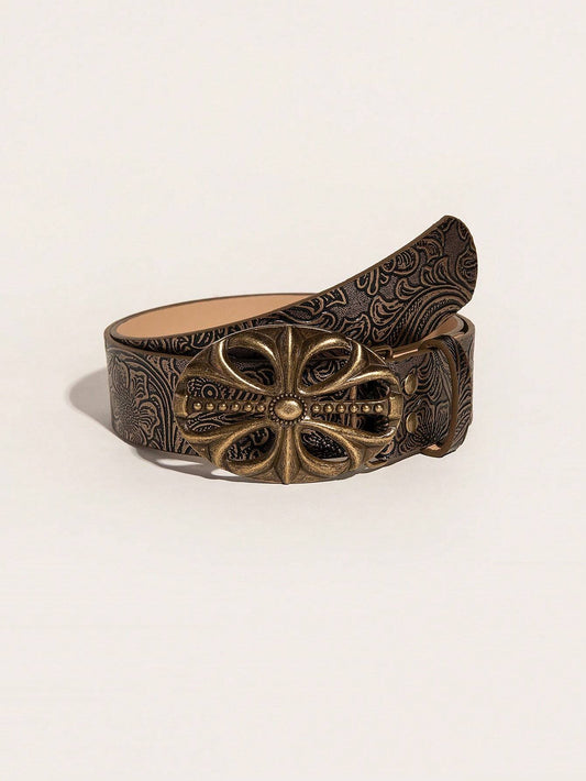 Vintage Floral Cowgirl Belt