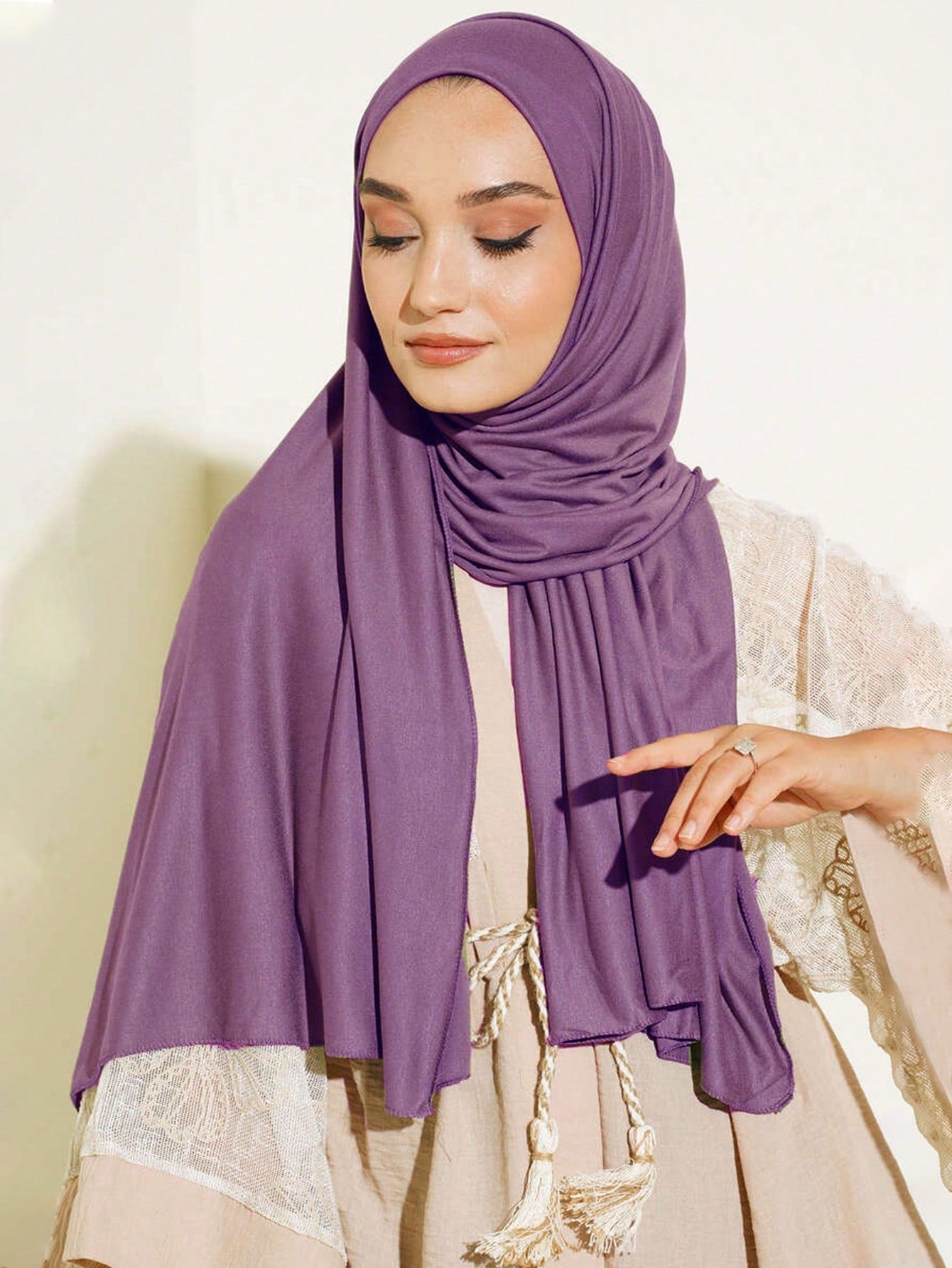 Large Elegant Women Hijab Scarf