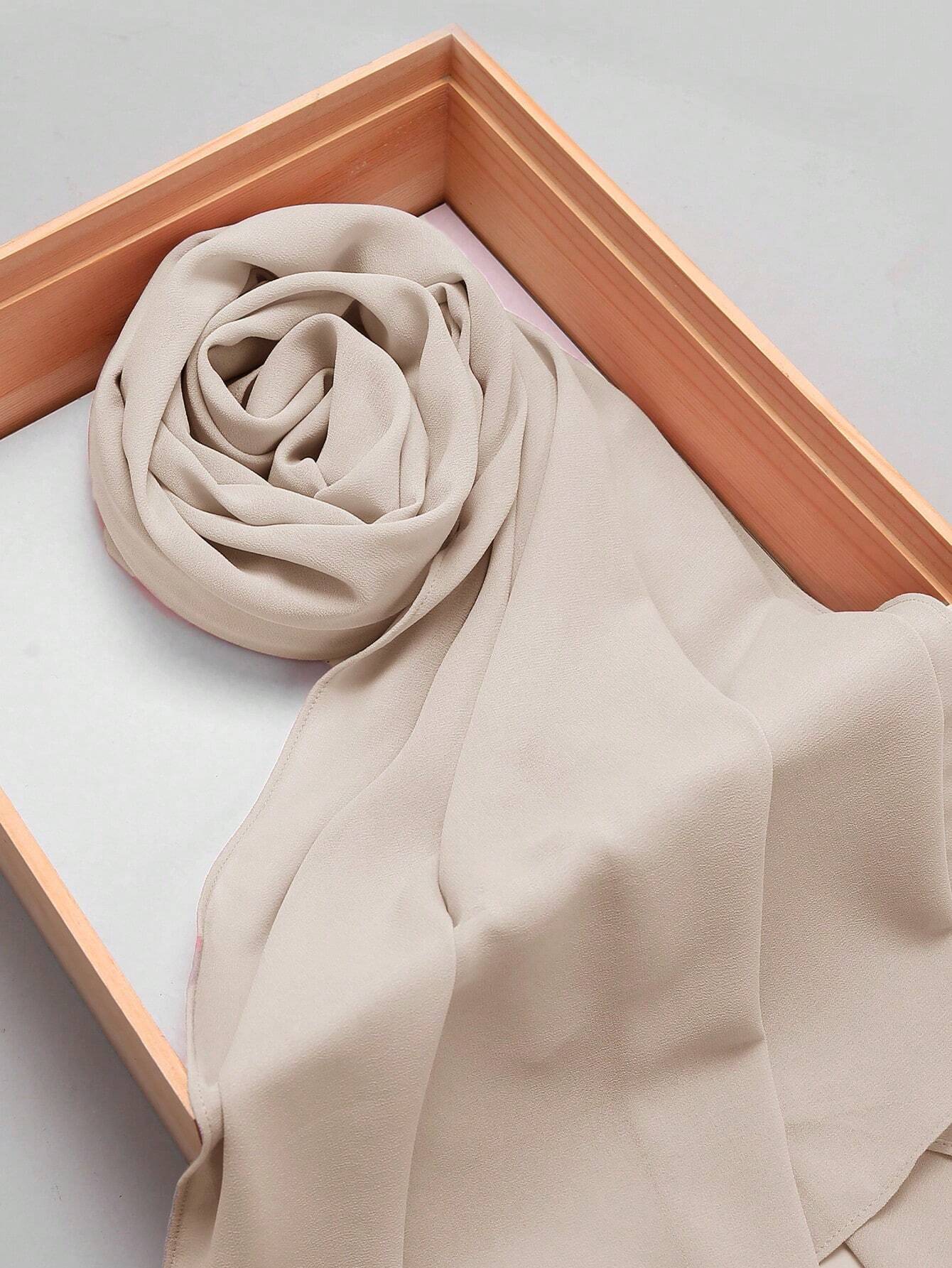 Solid Color Chiffon Hijab Scarf