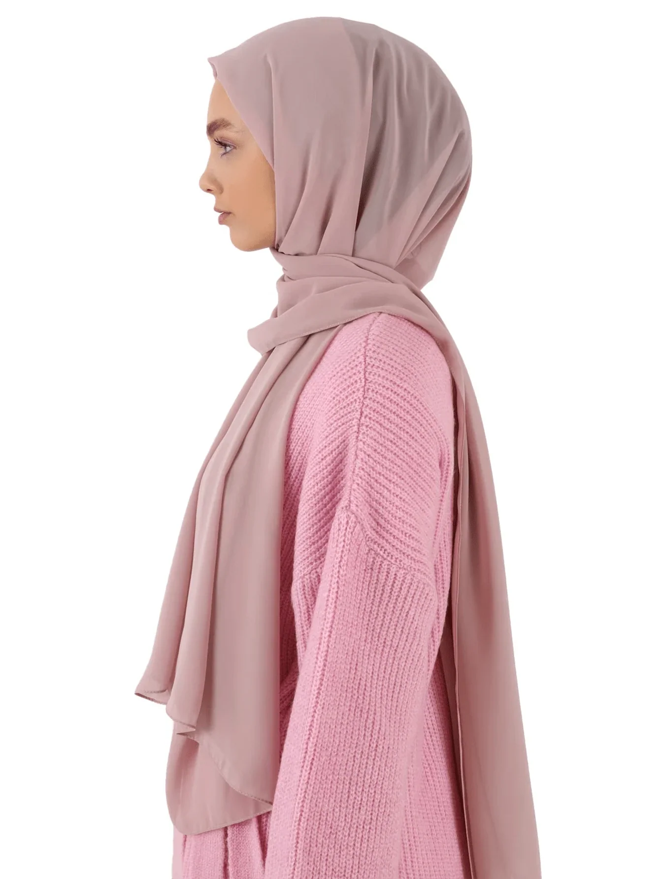Solid Chiffon Hijab Scarf