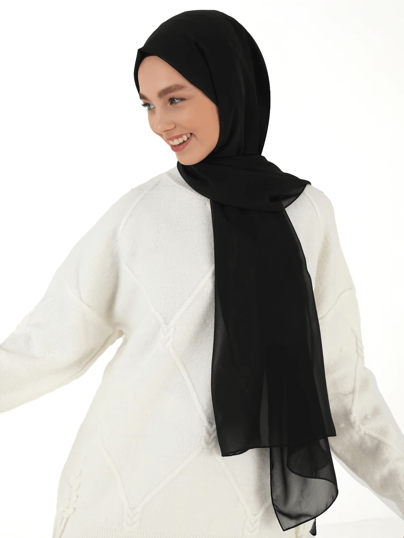 Solid Chiffon Hijab Scarf