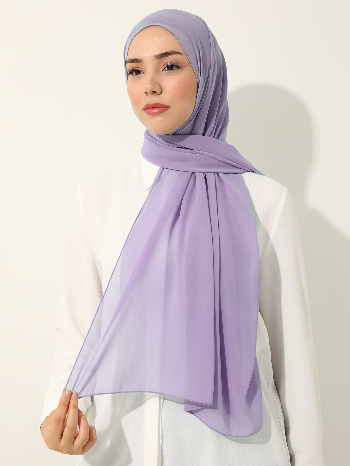 Solid Chiffon Hijab Scarf