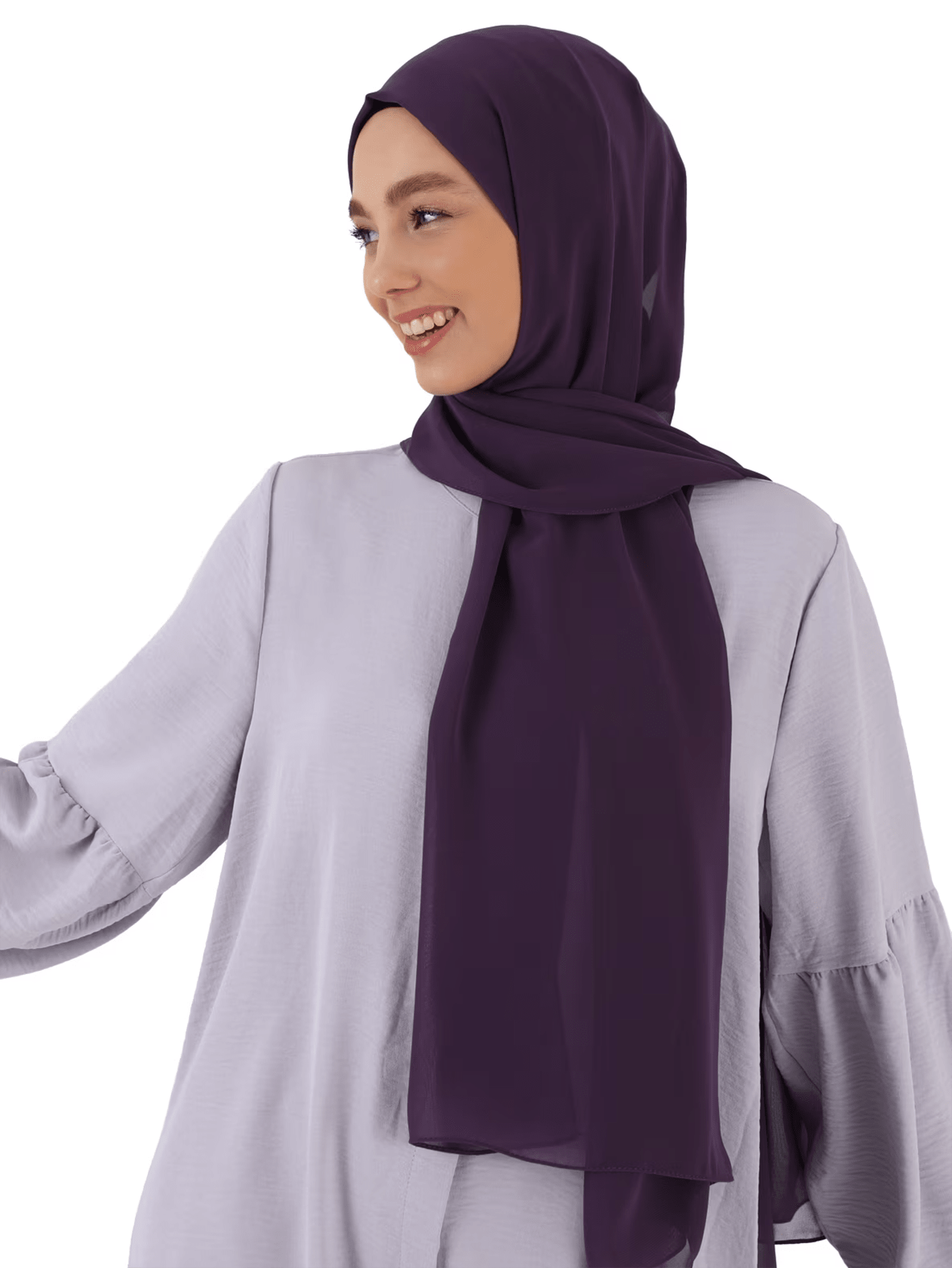 Solid Color Chiffon Hijab Scarf