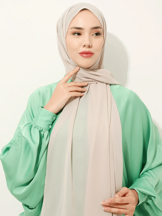 Solid Color Chiffon Hijab Scarf