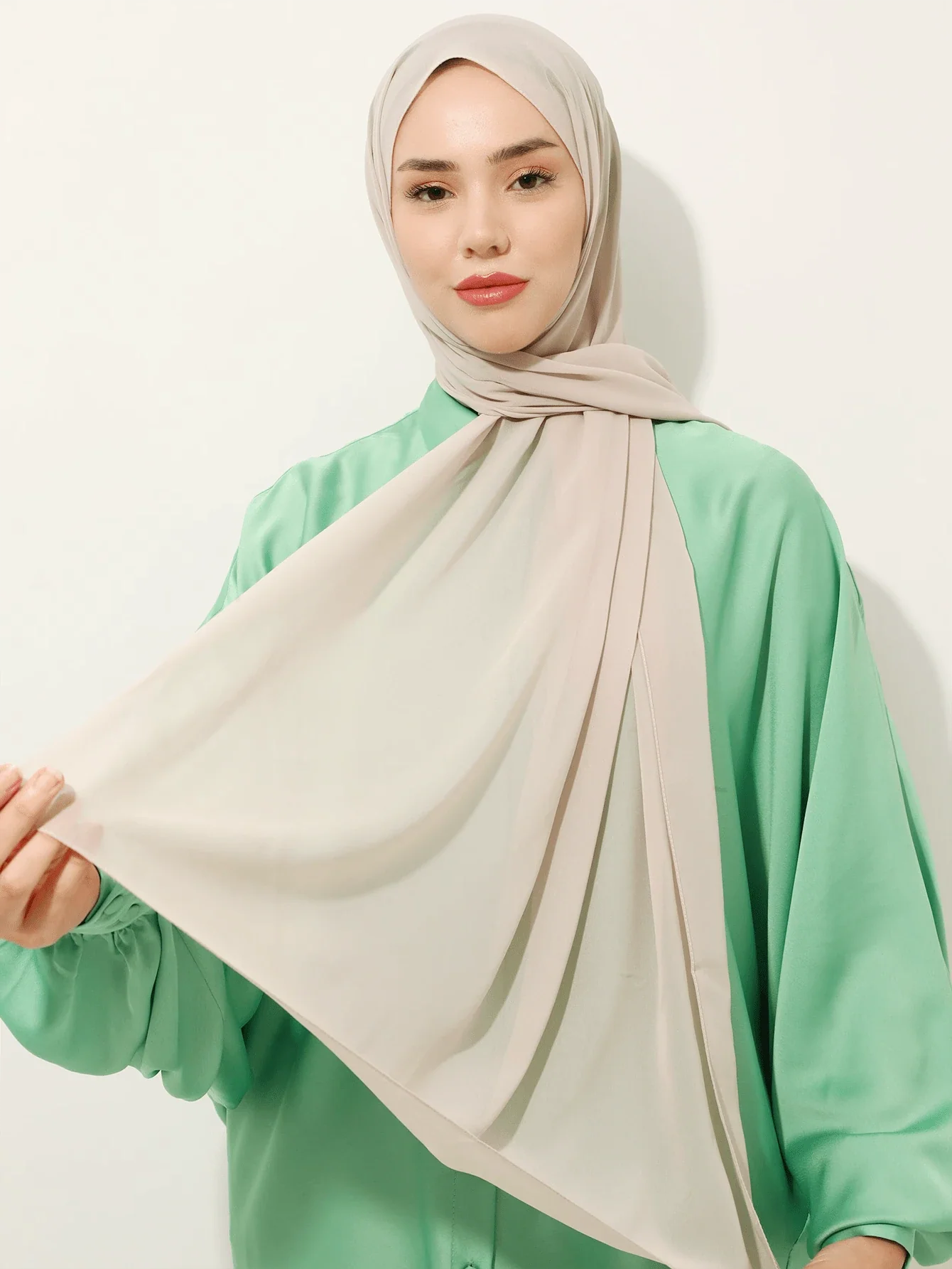 Solid Color Chiffon Scarf