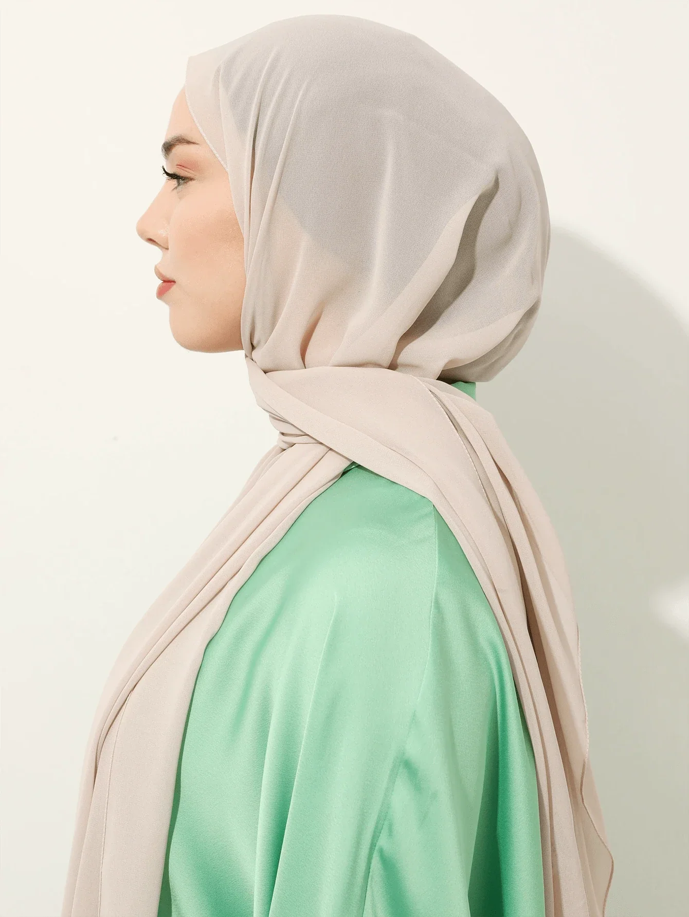 Solid Color Chiffon Hijab Scarf
