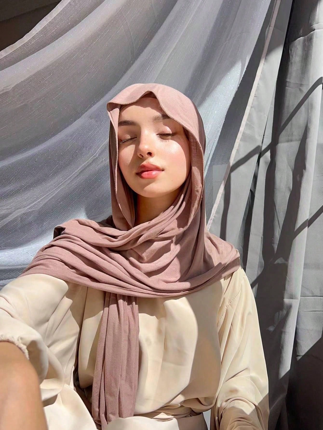 Soft Solid Color Hijab