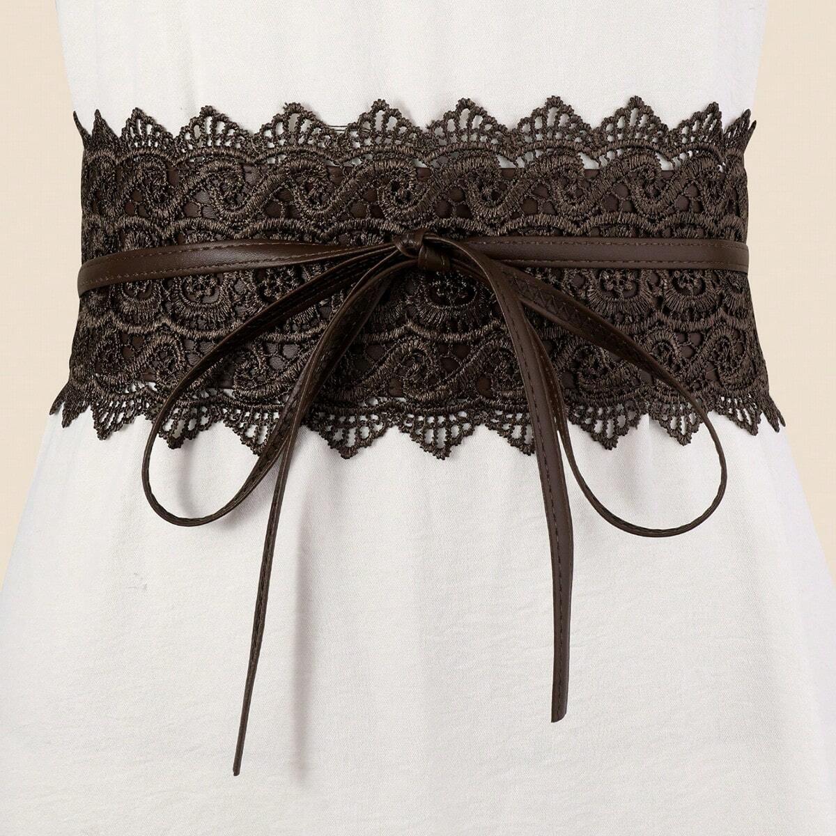 Women’s Lace Tie-Up Waist Belt