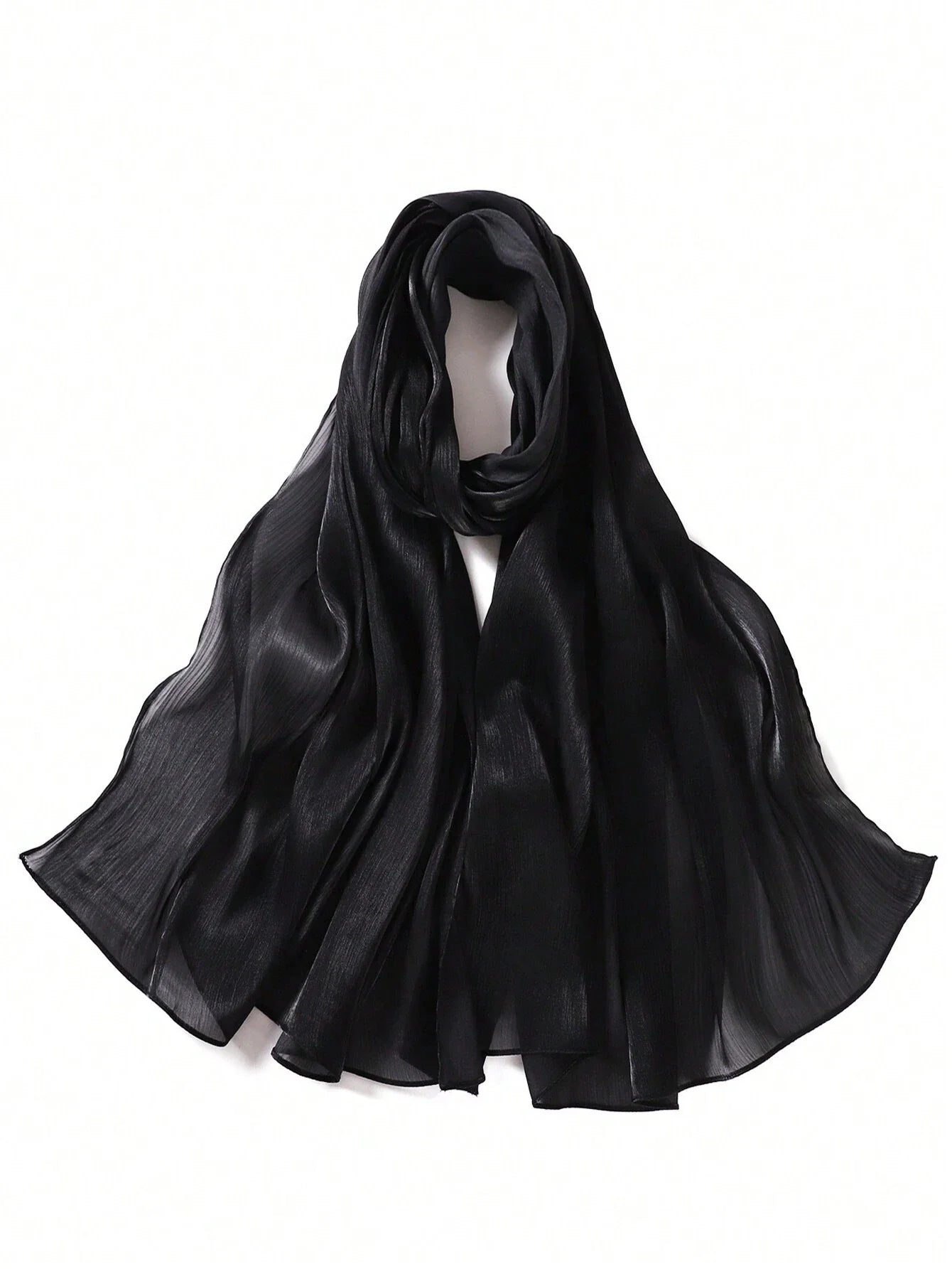 Sparkling Metallic Women Hijab Scarf