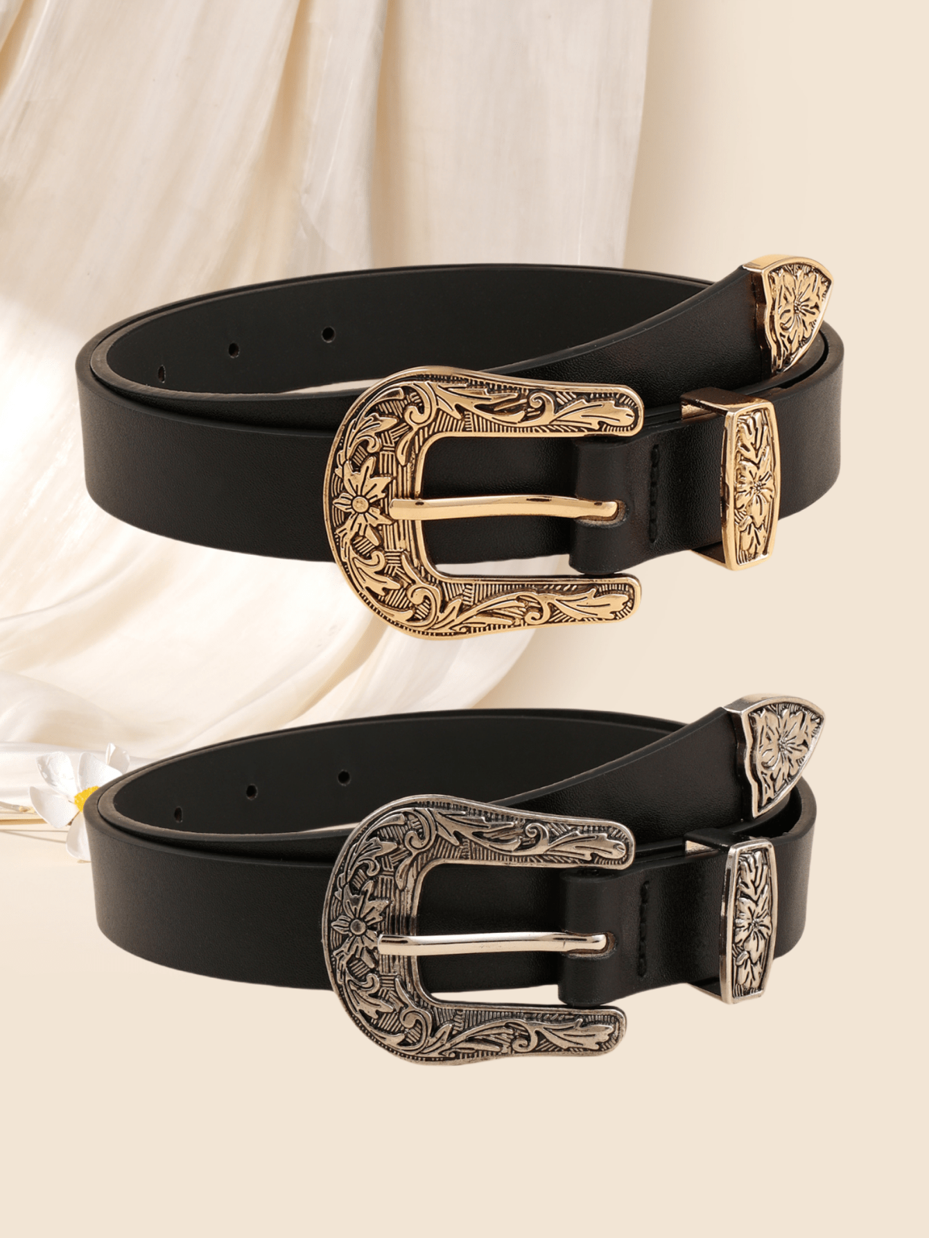 Boho Western Women Buckle Belt