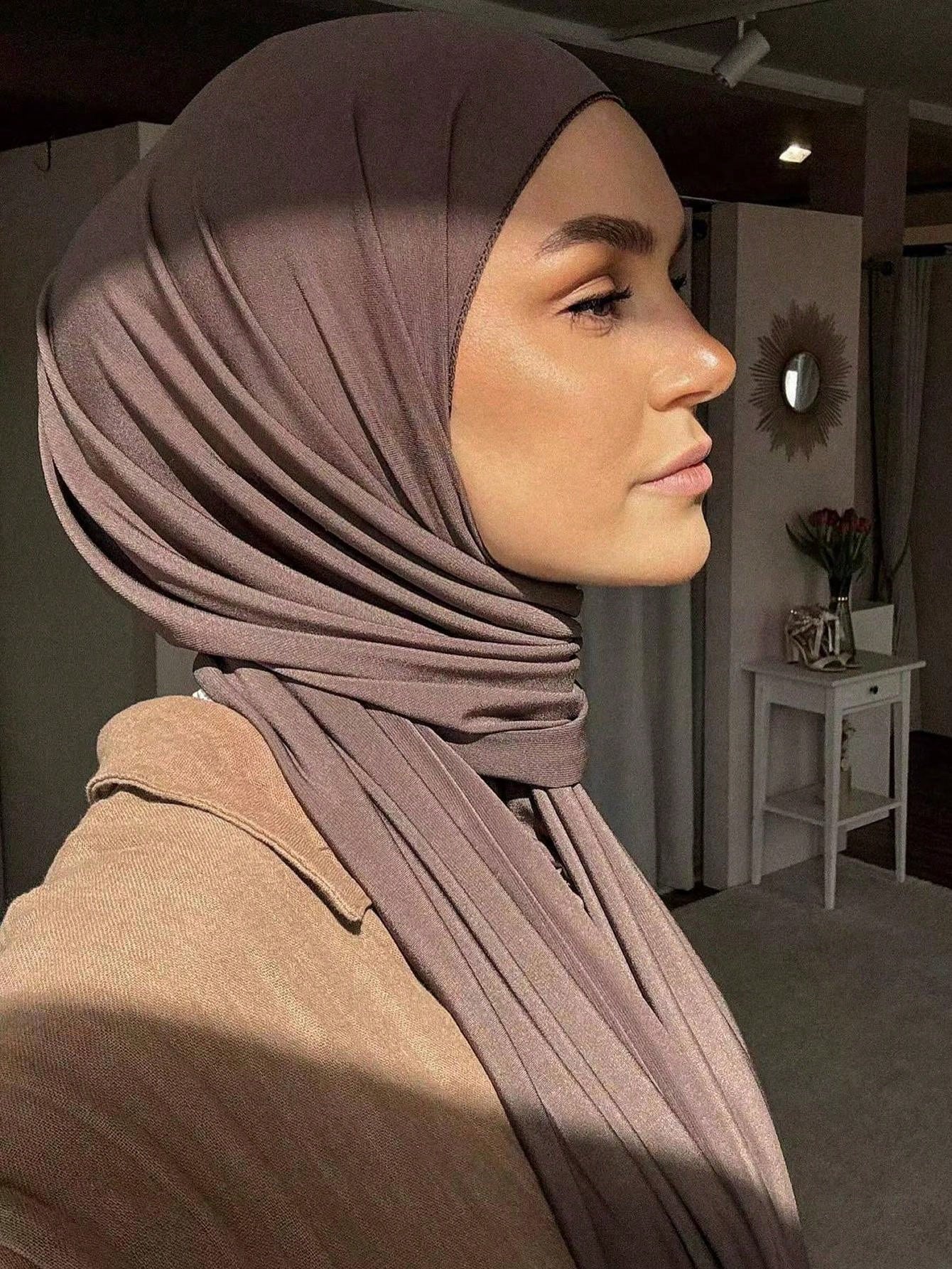 Soft Solid Color Hijab