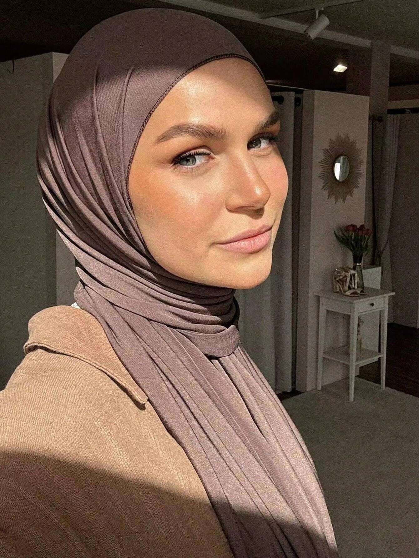 Soft Solid Color Jersey Hijab