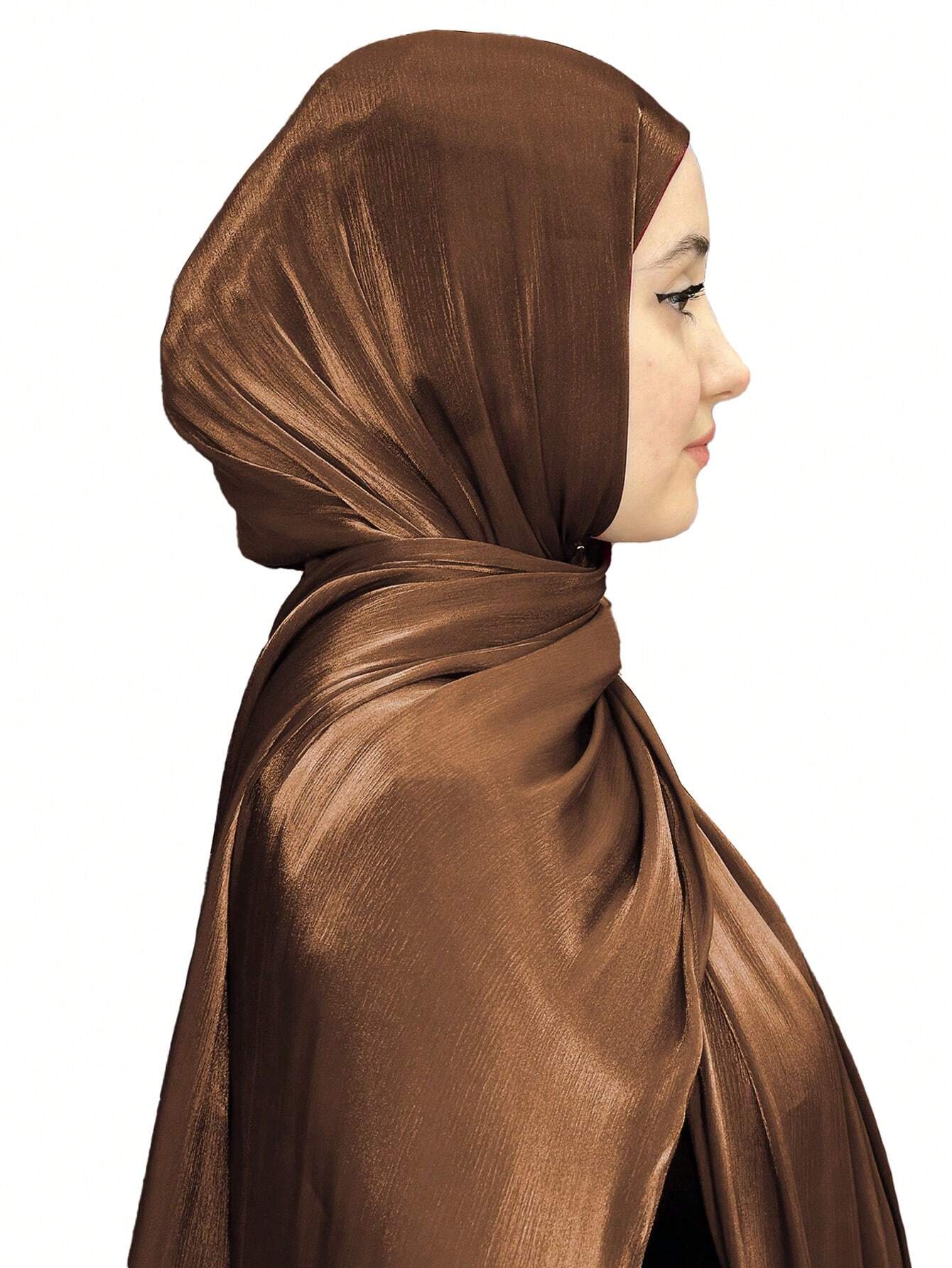 Sparkling Metallic Women Hijab Scarf